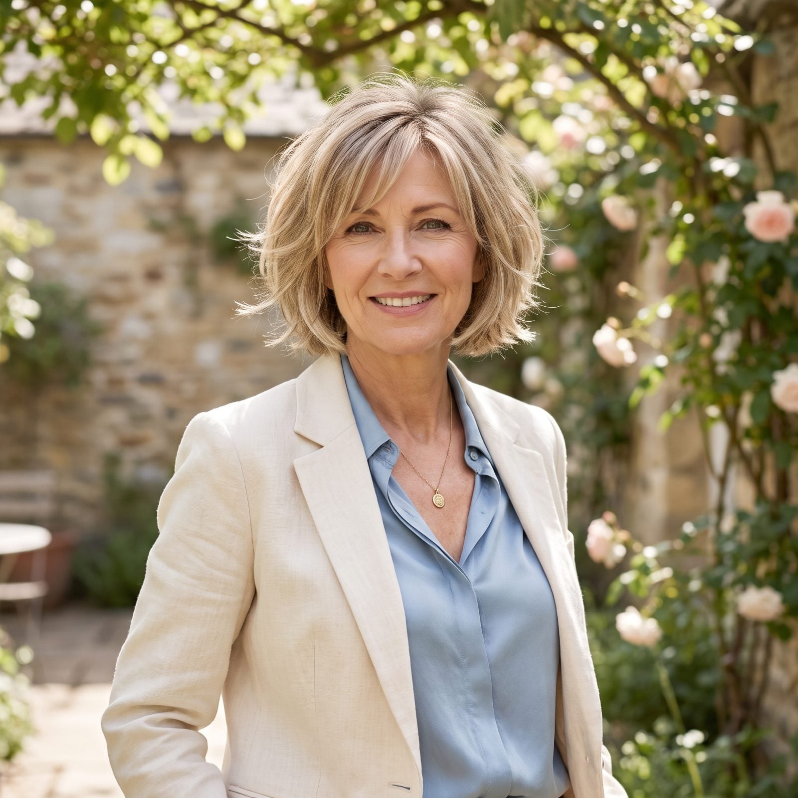 Airy Layered Bob With Temple-Grazing Pieces