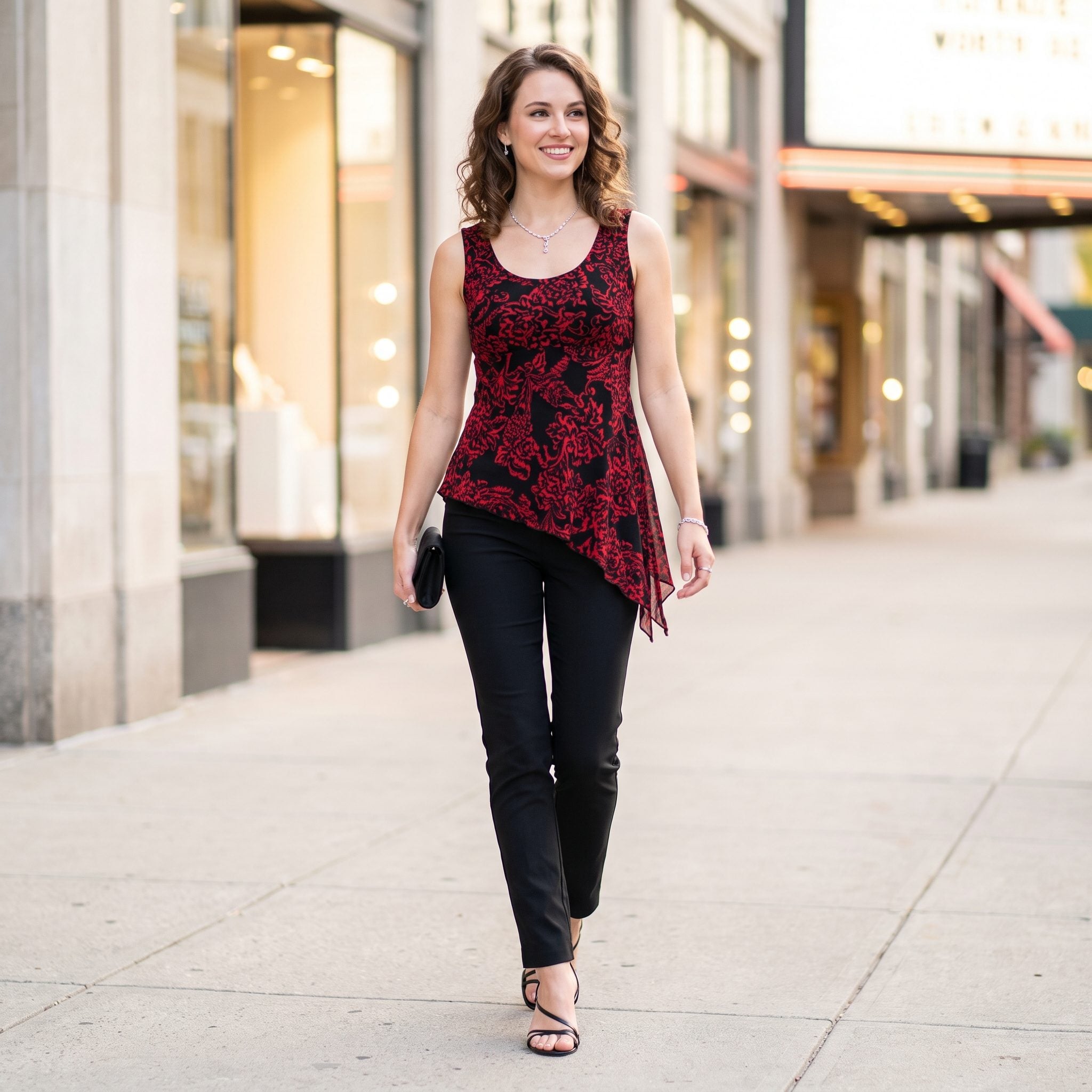 The Asymmetrical-Hem Party Top That Refused to Sit Straight