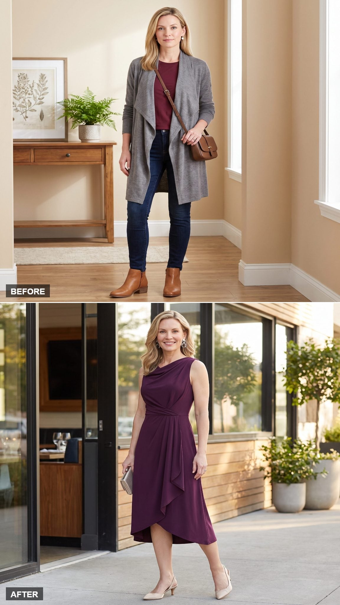 Aubergine Asymmetry and the Return of the Kitten Heel