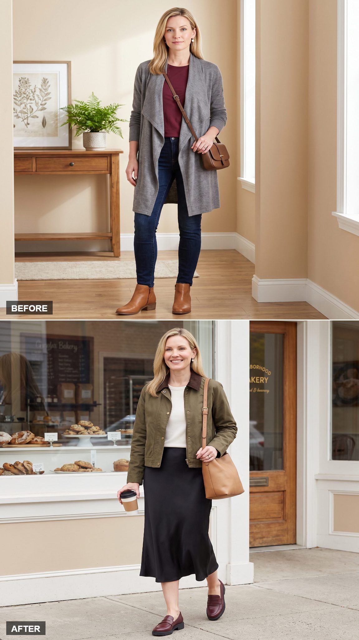 Barn Jacket, Satin Slip, and the Beauty of Contrast