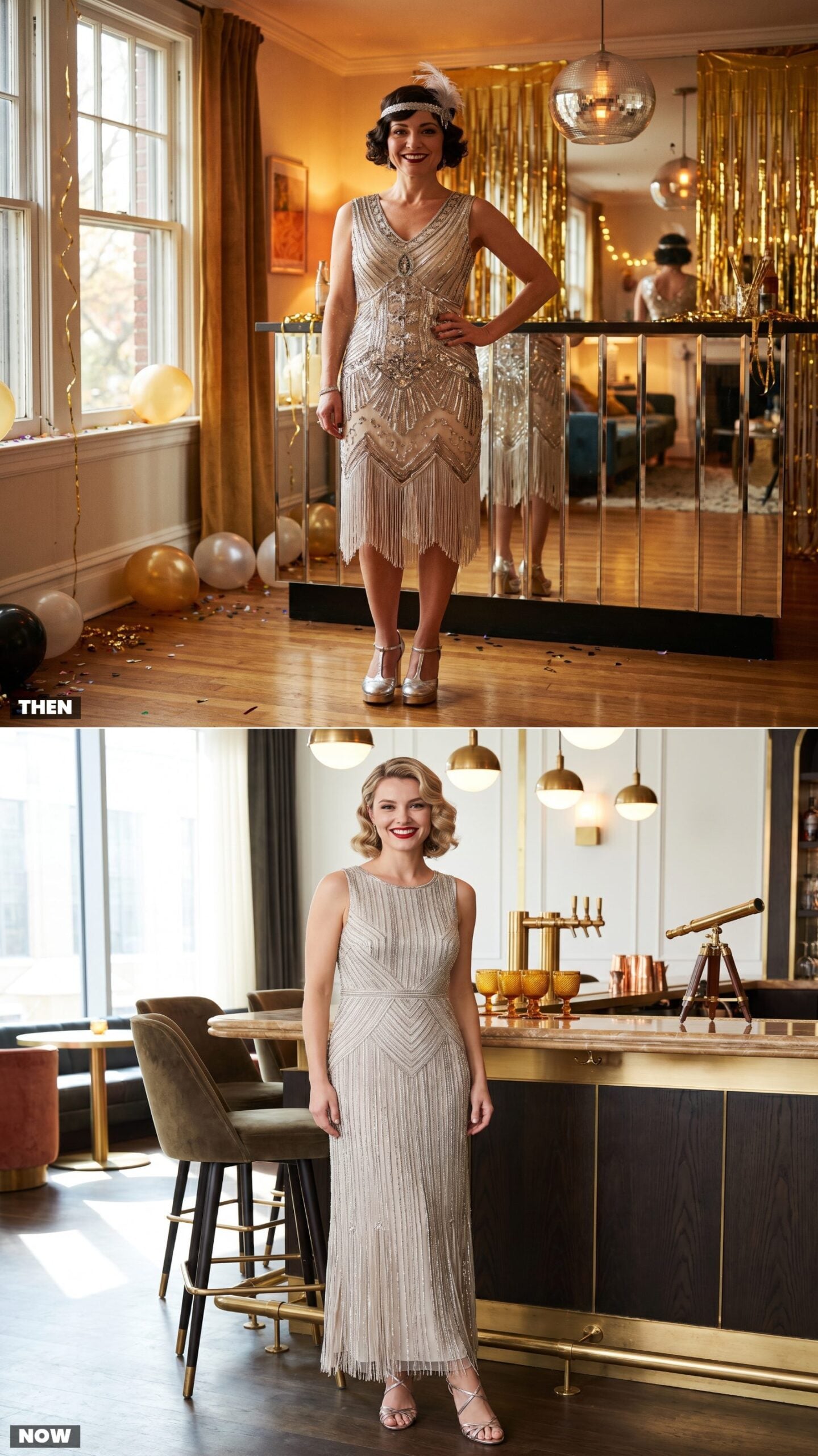 The Beaded Art-Deco Revival Flapper Dress