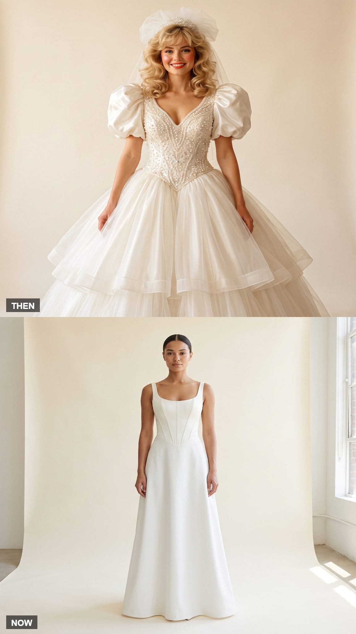 The Beaded V-Waist Ball Gown Traded Its Sparkle for Sculpture