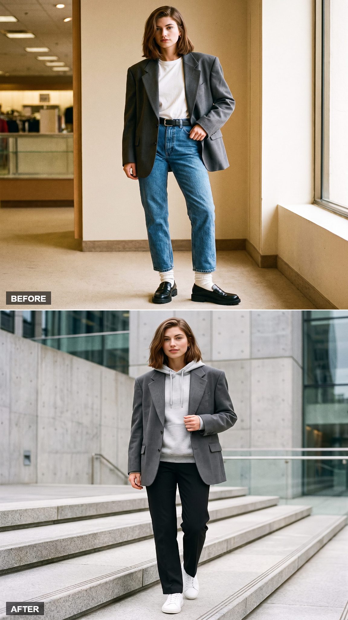 Blazer Over Hoodie, and Nobody's Mad About It