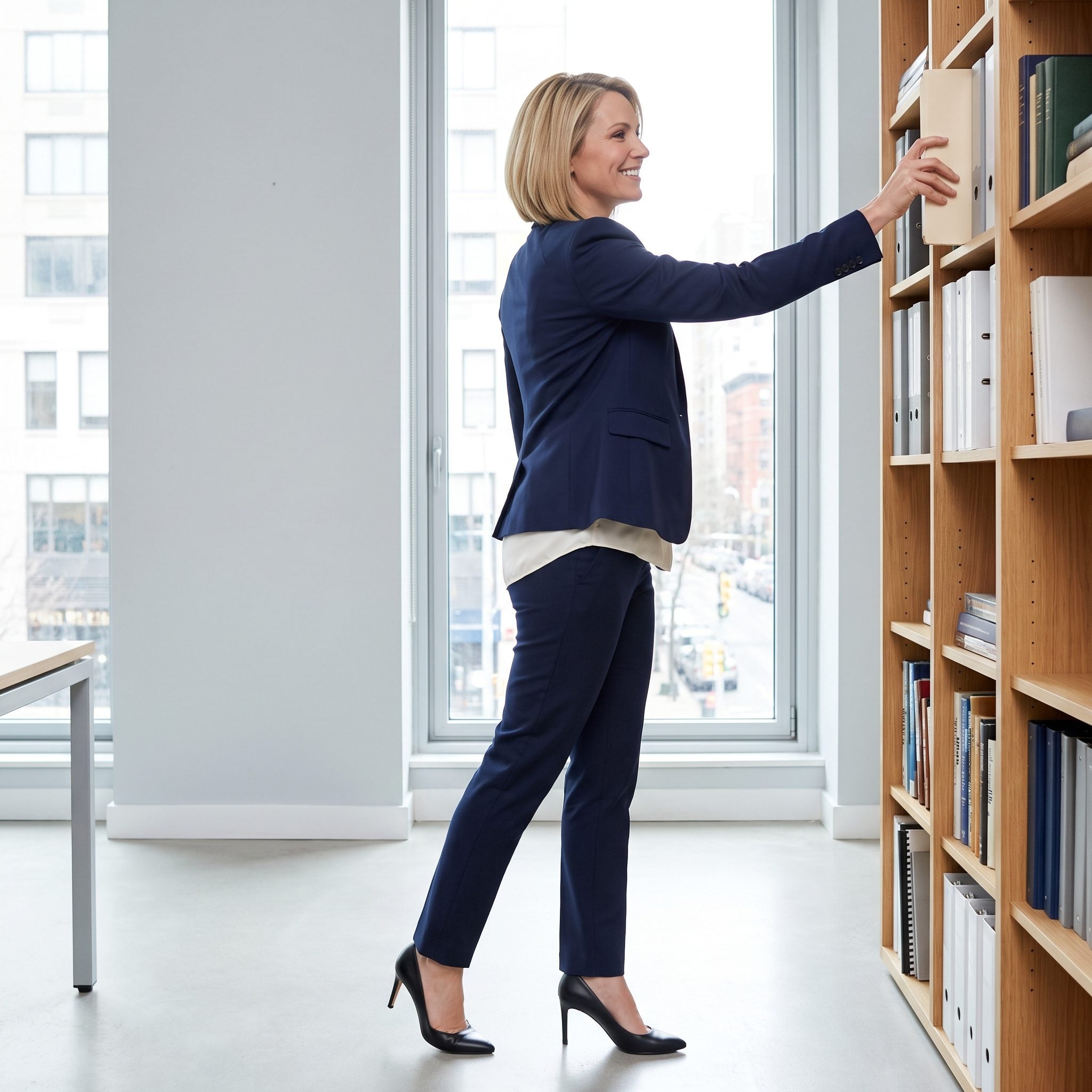 Blazer With Stiff, Restrictive Armholes