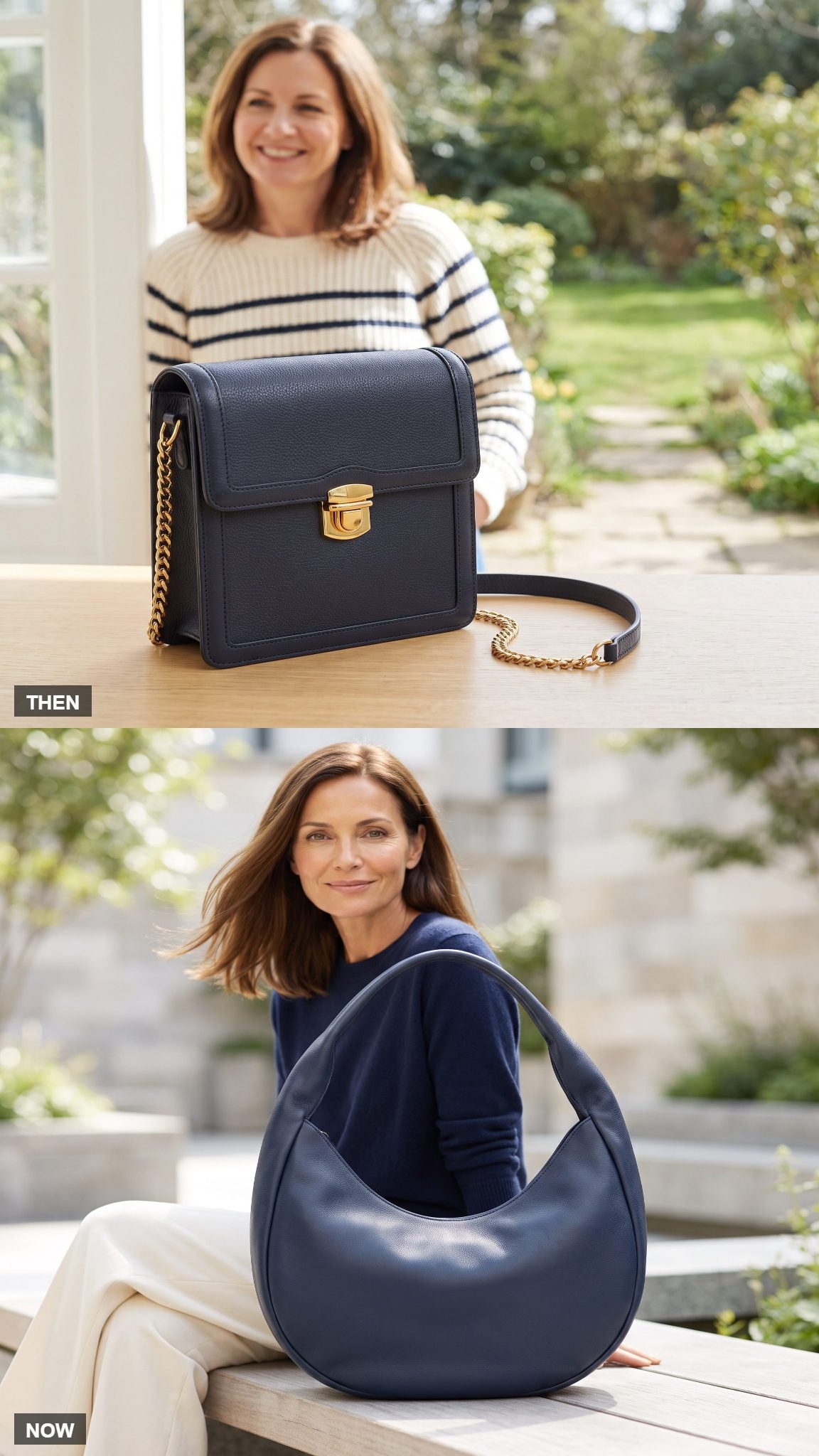 The Boxy Little Purse Curves Into a Crescent