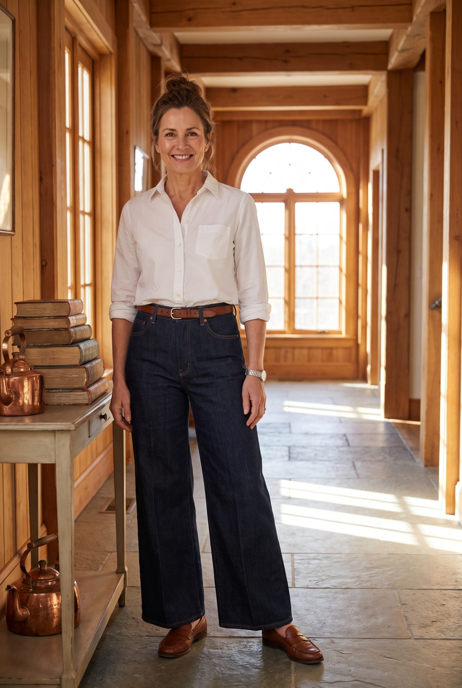 Choose Structured Denim That Holds Its Shape Throughout the Day