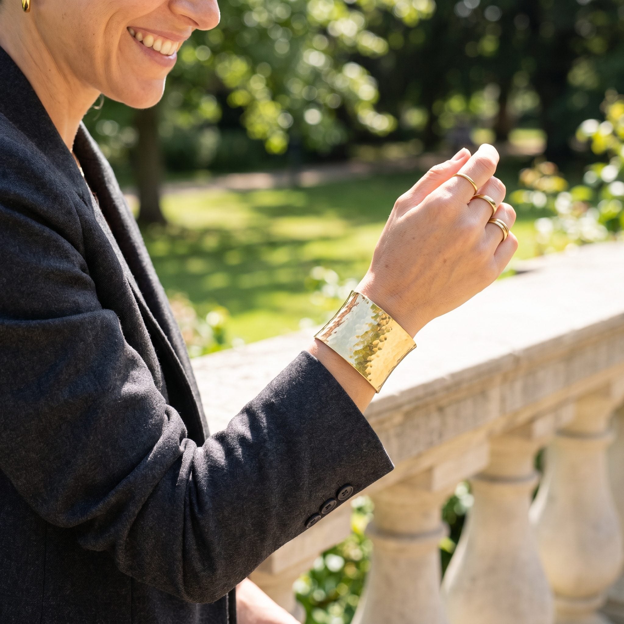 The Chunky Gold Cuff That Closed the Deal