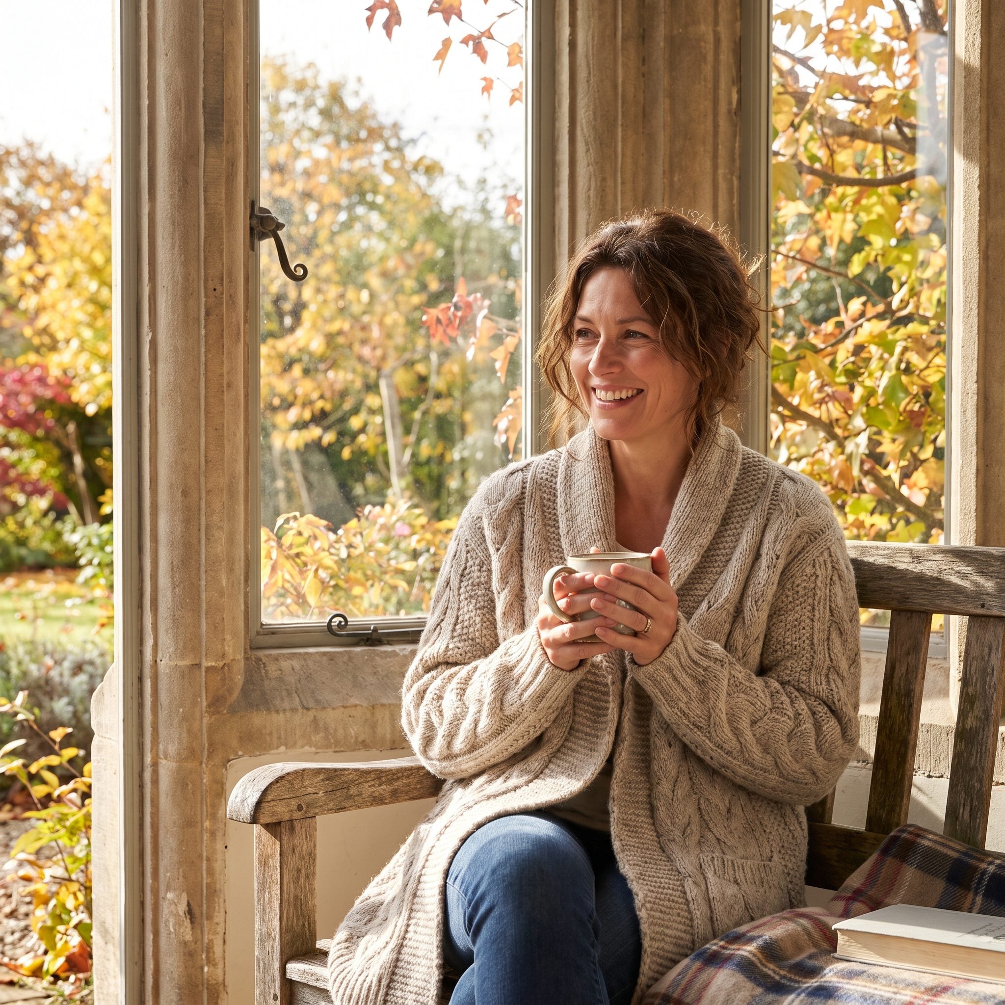 A Chunky Knit Cardigan for the In-Between Days