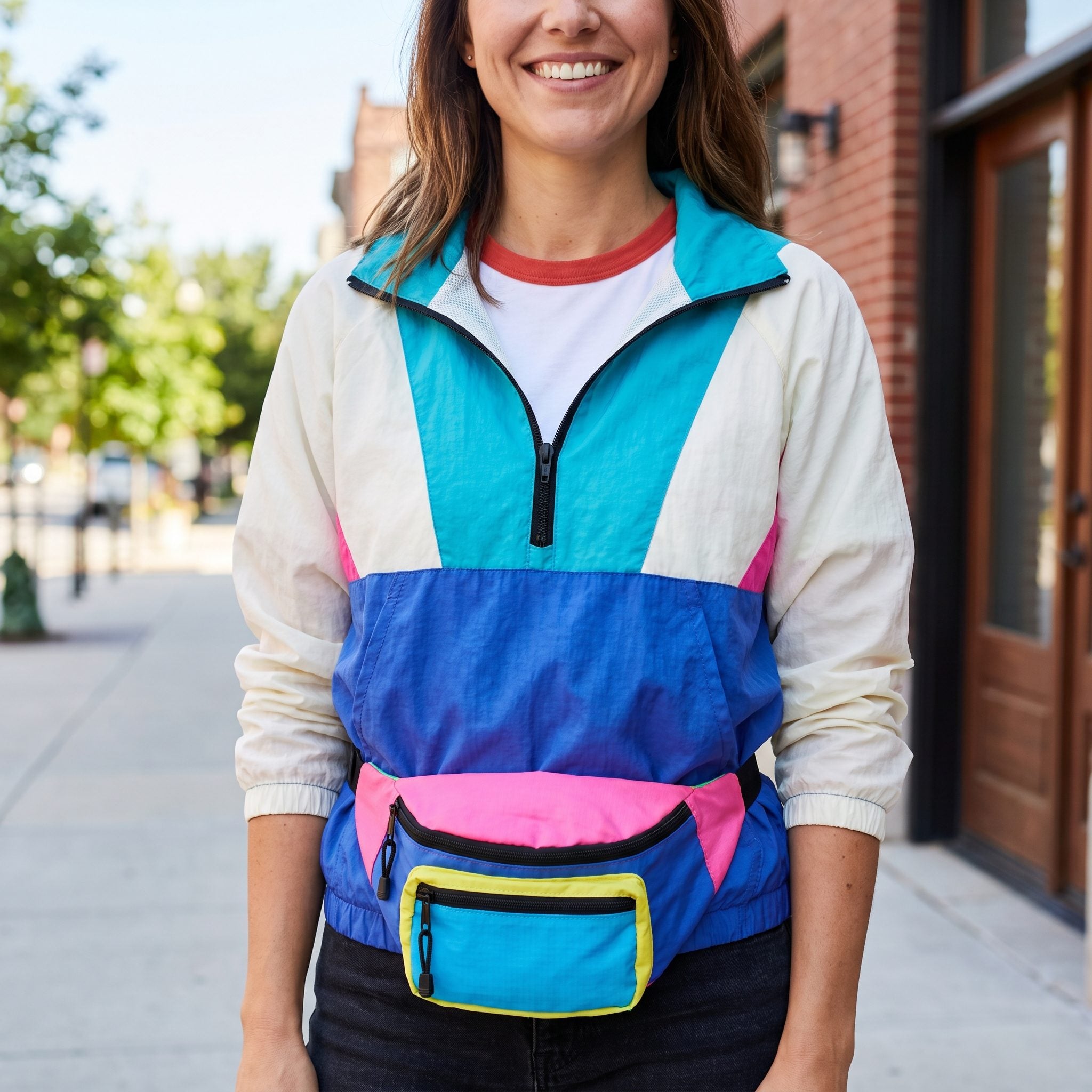 The Colorful Nylon Fanny Pack (Worn Front and Center, Thank You)