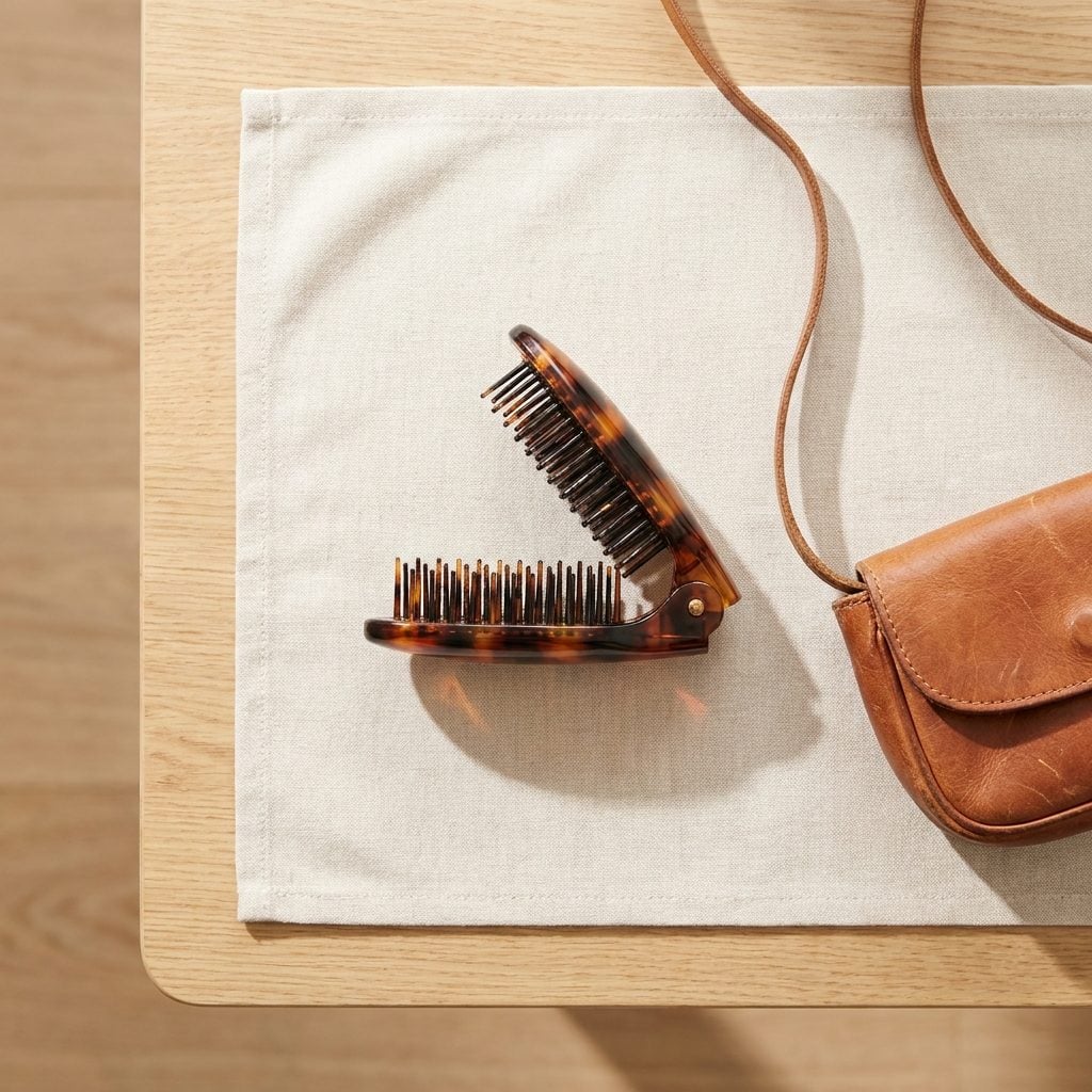 The Compact Purse Hairbrush, Around $6