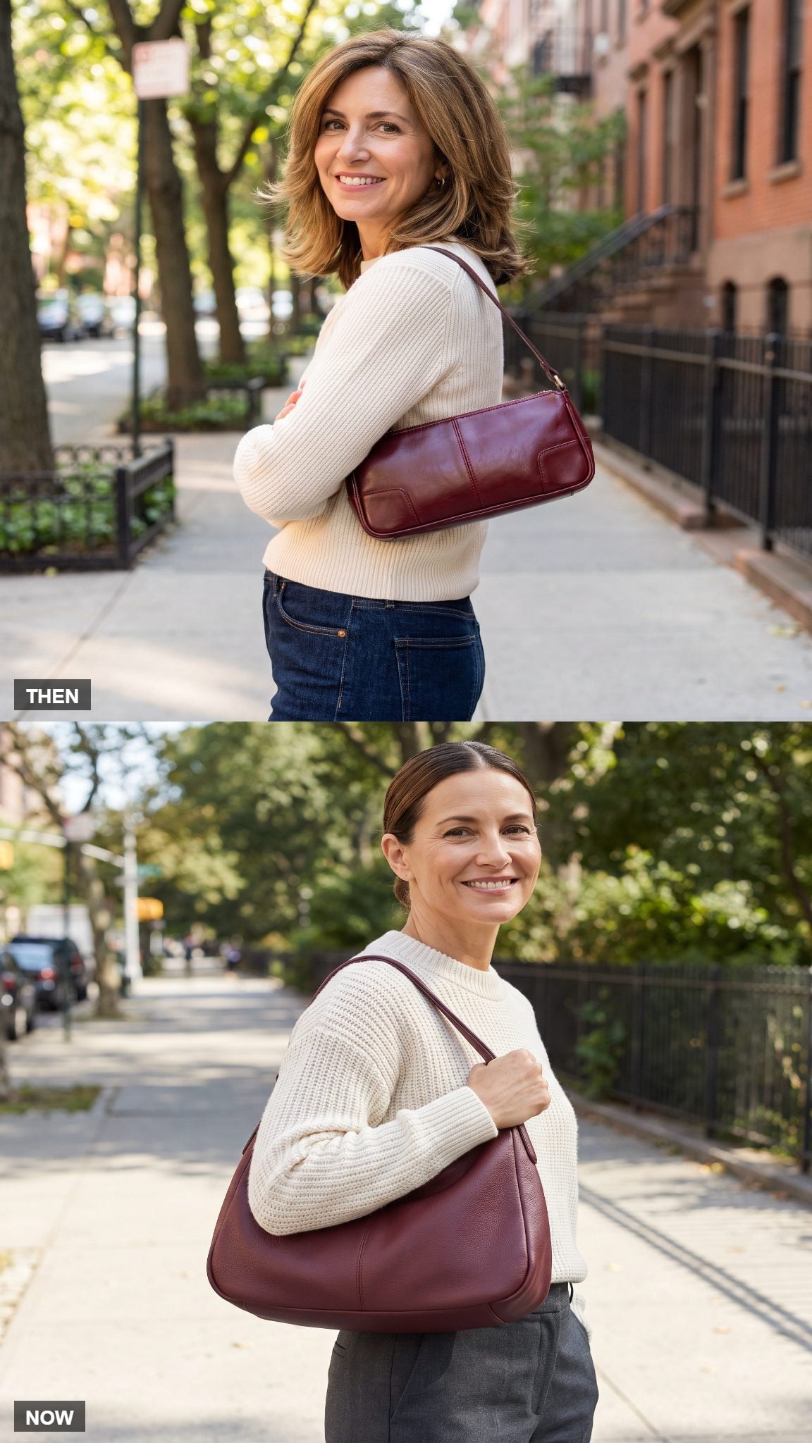 The Compact Underarm Bag Stretches East-West