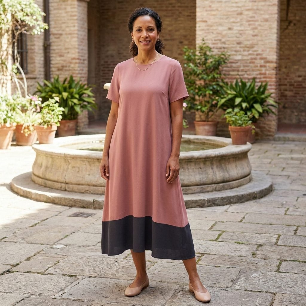 A Contrasting Border Sitting Right at the Hem