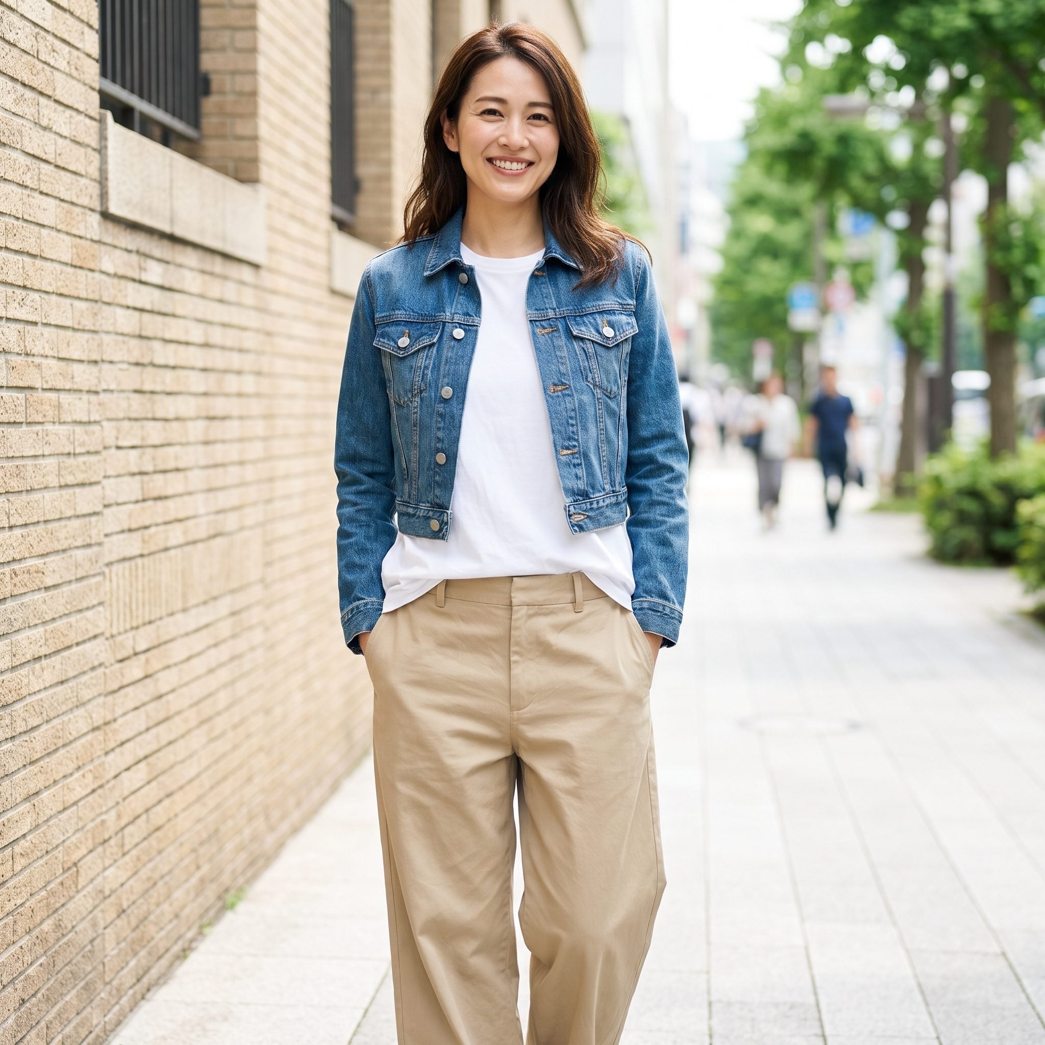 Cropped Jacket + Low-Waisted Wide-Leg Pants, The Trap
