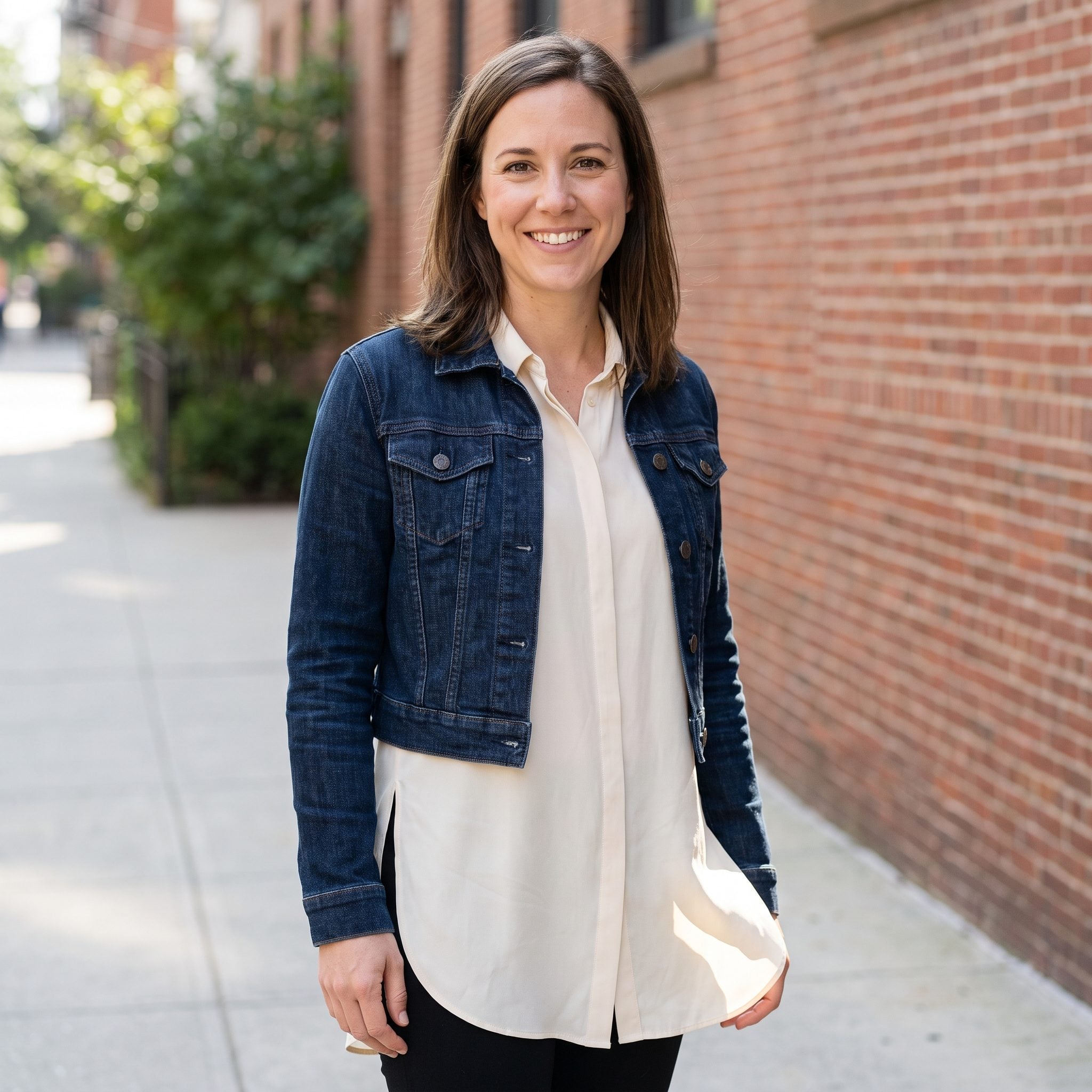 Cropped Jacket + Untucked Long Blouse, The Interruption