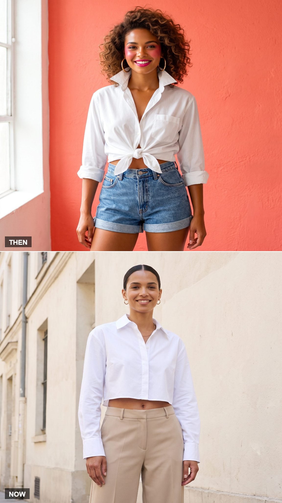 The Cropped White Shirt