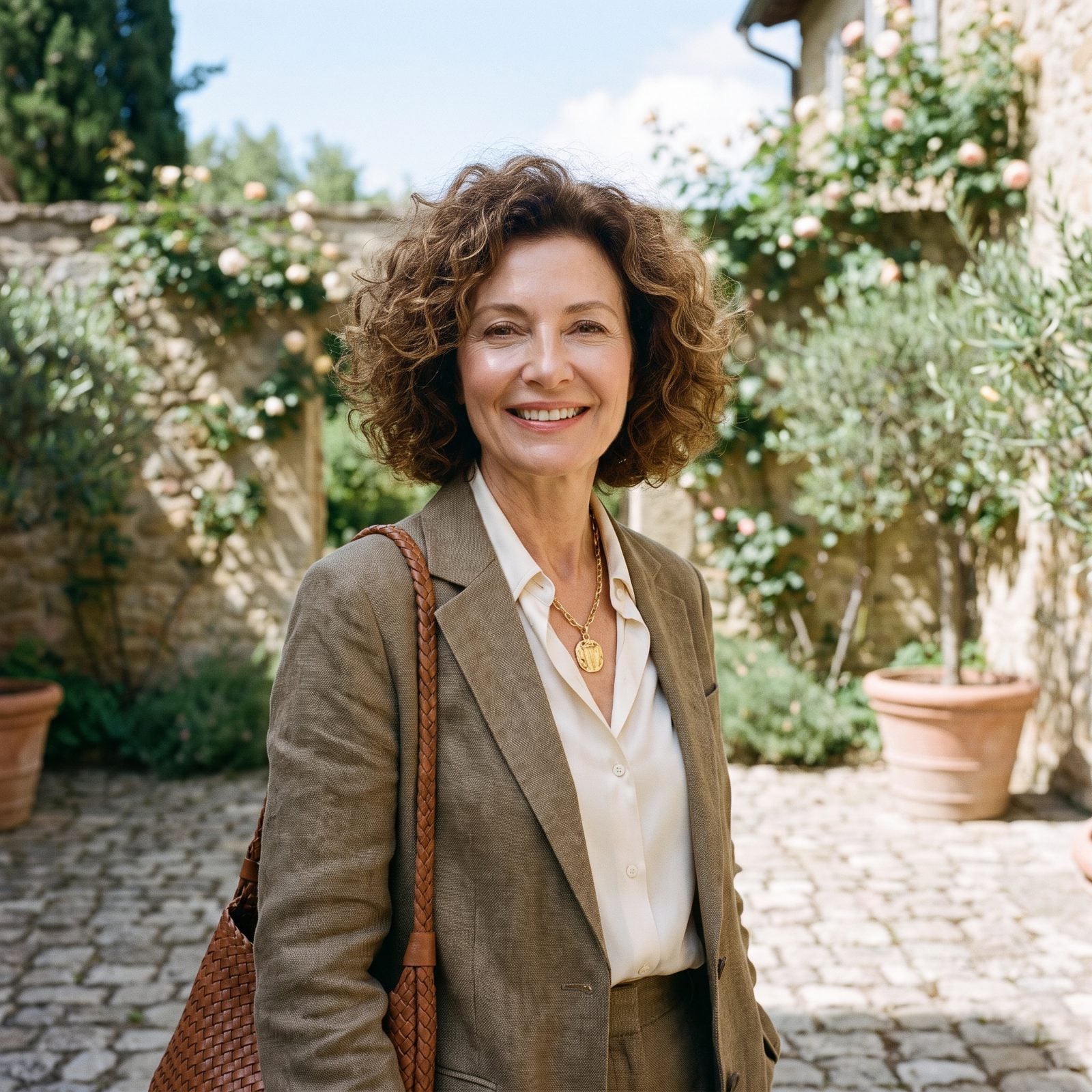 Curly Bob With a Rounded Wash-and-Go Shape