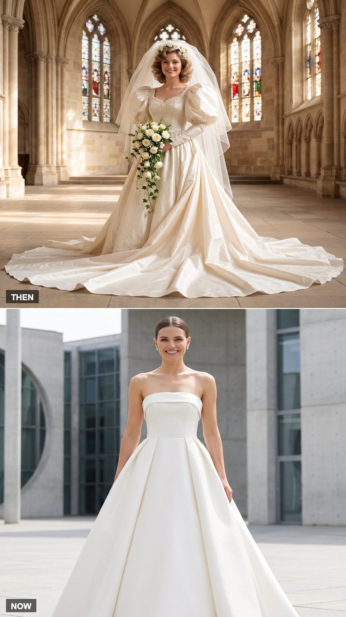 Diana-Inspired Princess Gown to Modern Architectural Ball Gown