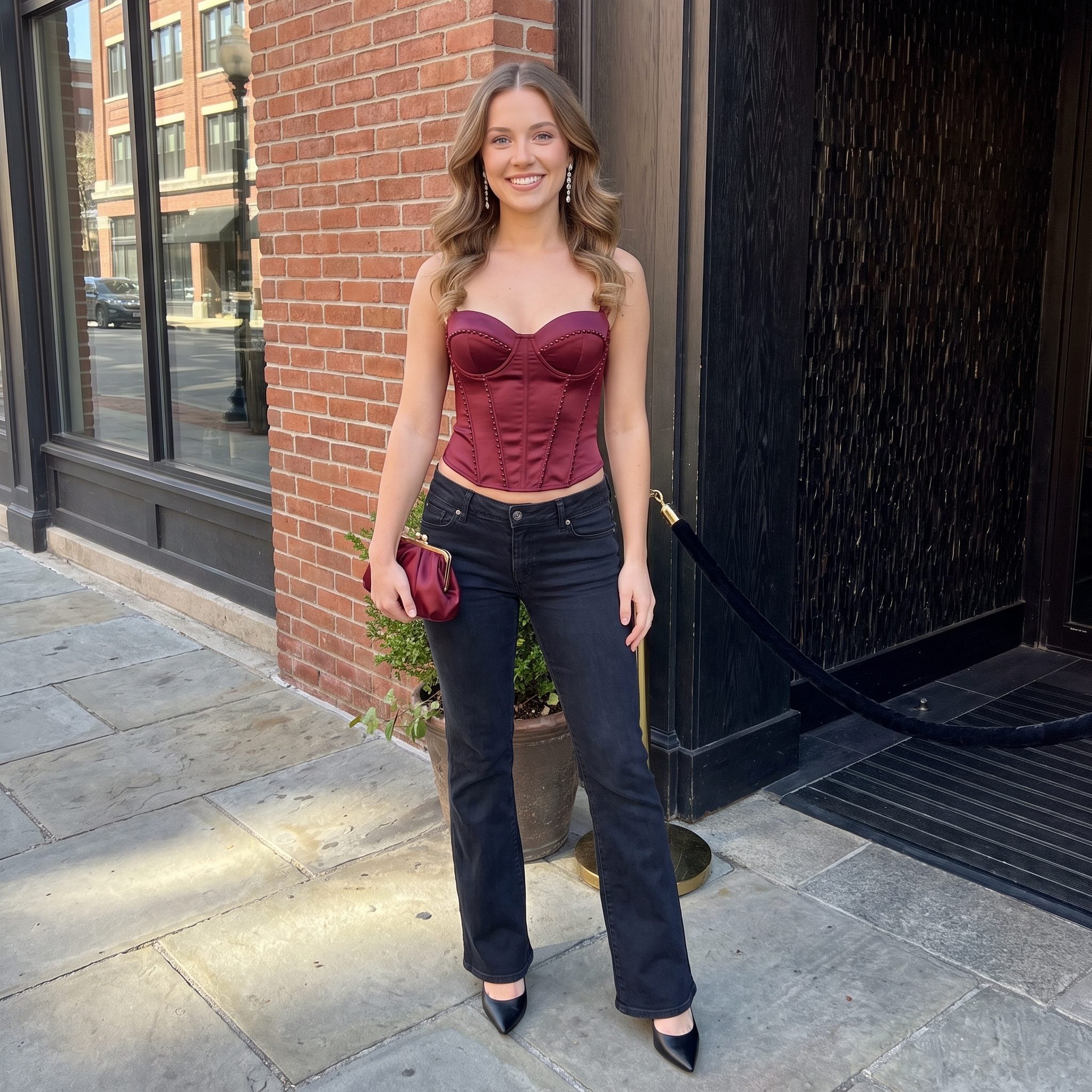 The Embellished Corset Top You Could Barely Breathe In