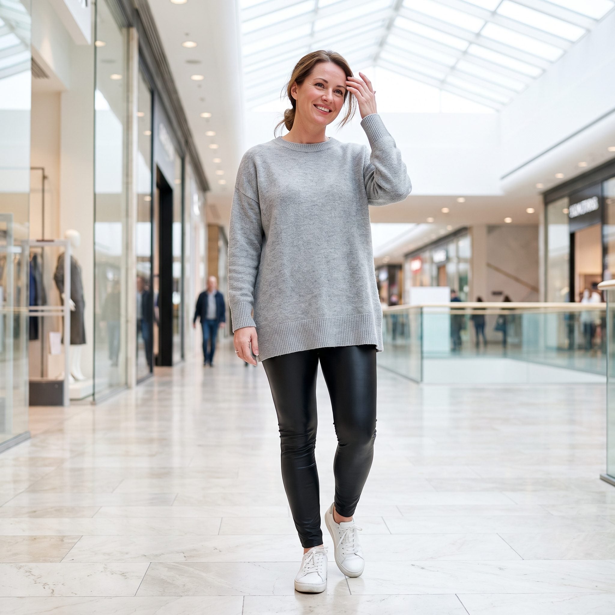 Faux-Leather Leggings That Trap Heat