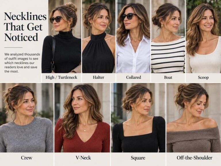 Necklines women compared