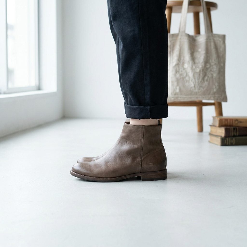 The Flat Boot Robbing Your Legs of the Length a Heel Would Give Them