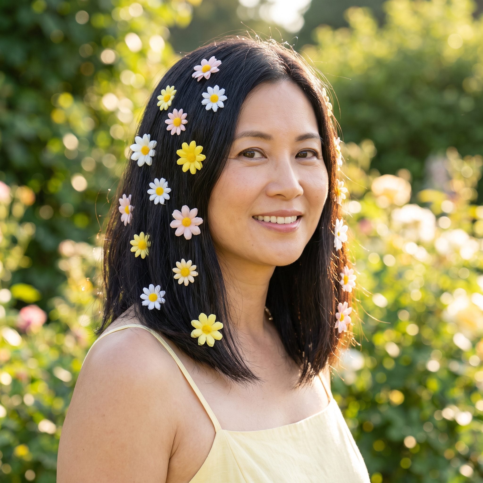 Flower Petal Clips That Made You Look Like a Garden