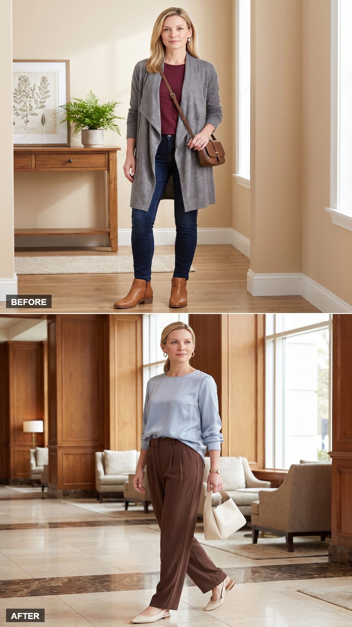 Fluid Trousers Meet a Blouse That Actually Drapes