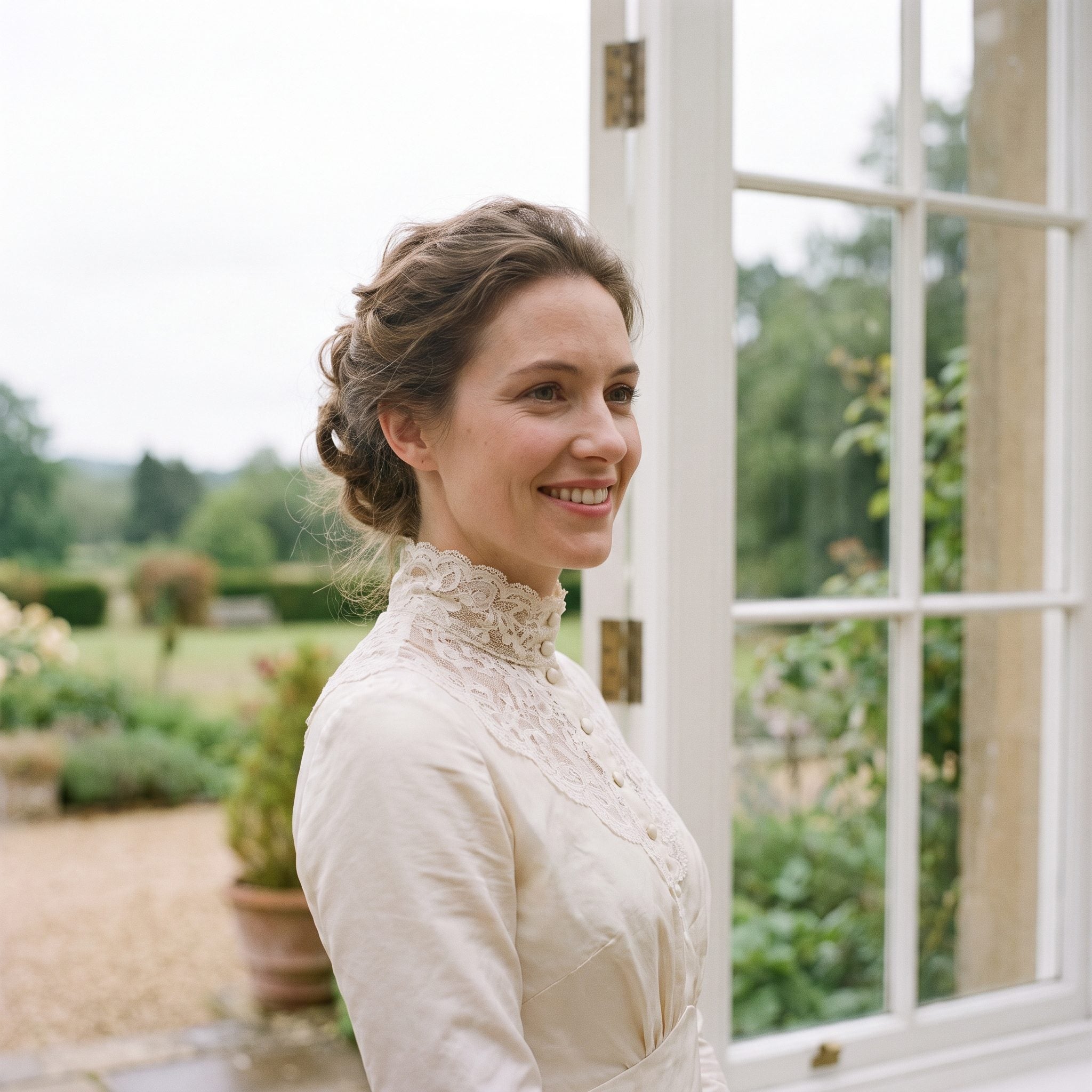 The High Victorian Lace Neckline Buttoned Right Up to the Throat