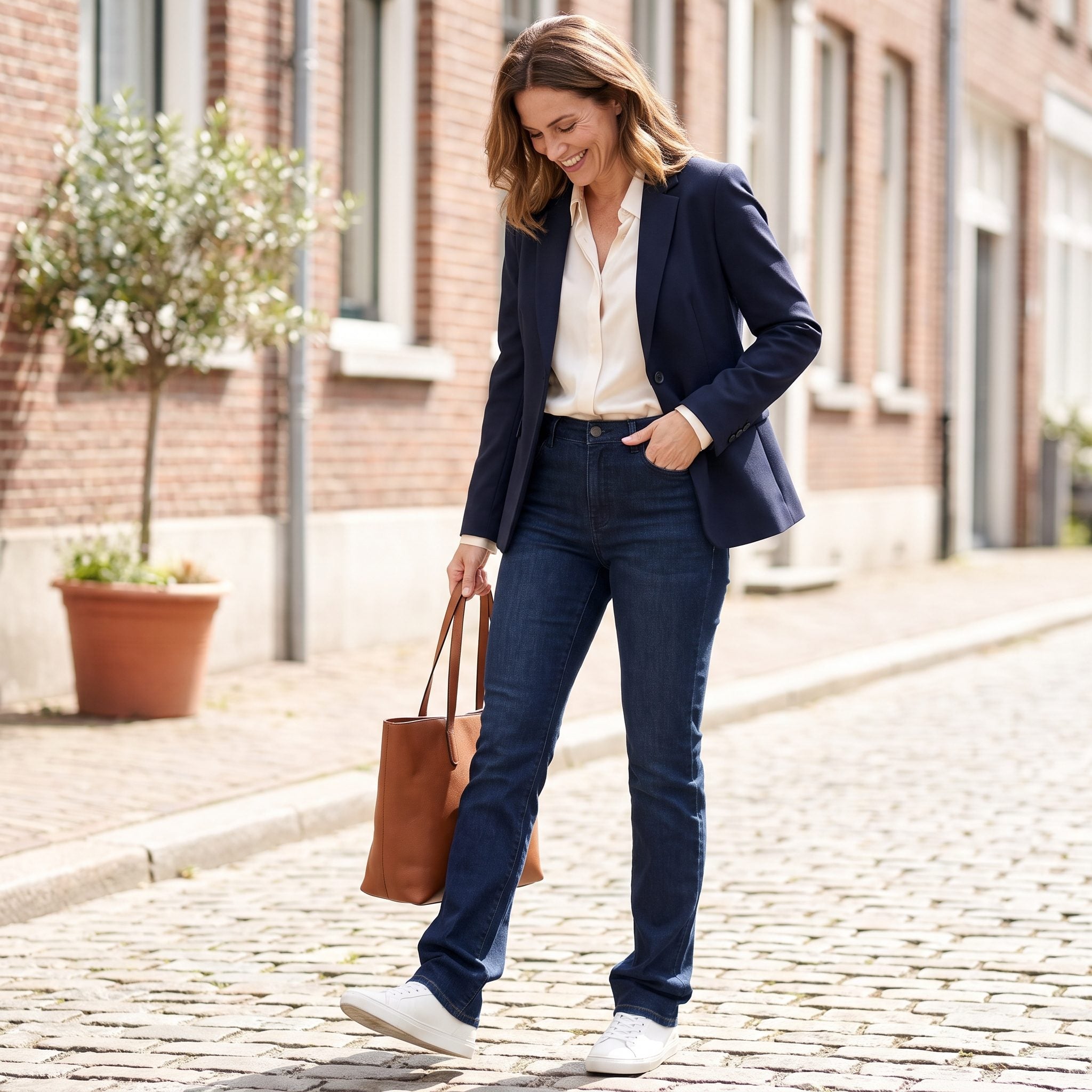 Jeans Pooling Over the Shoes
