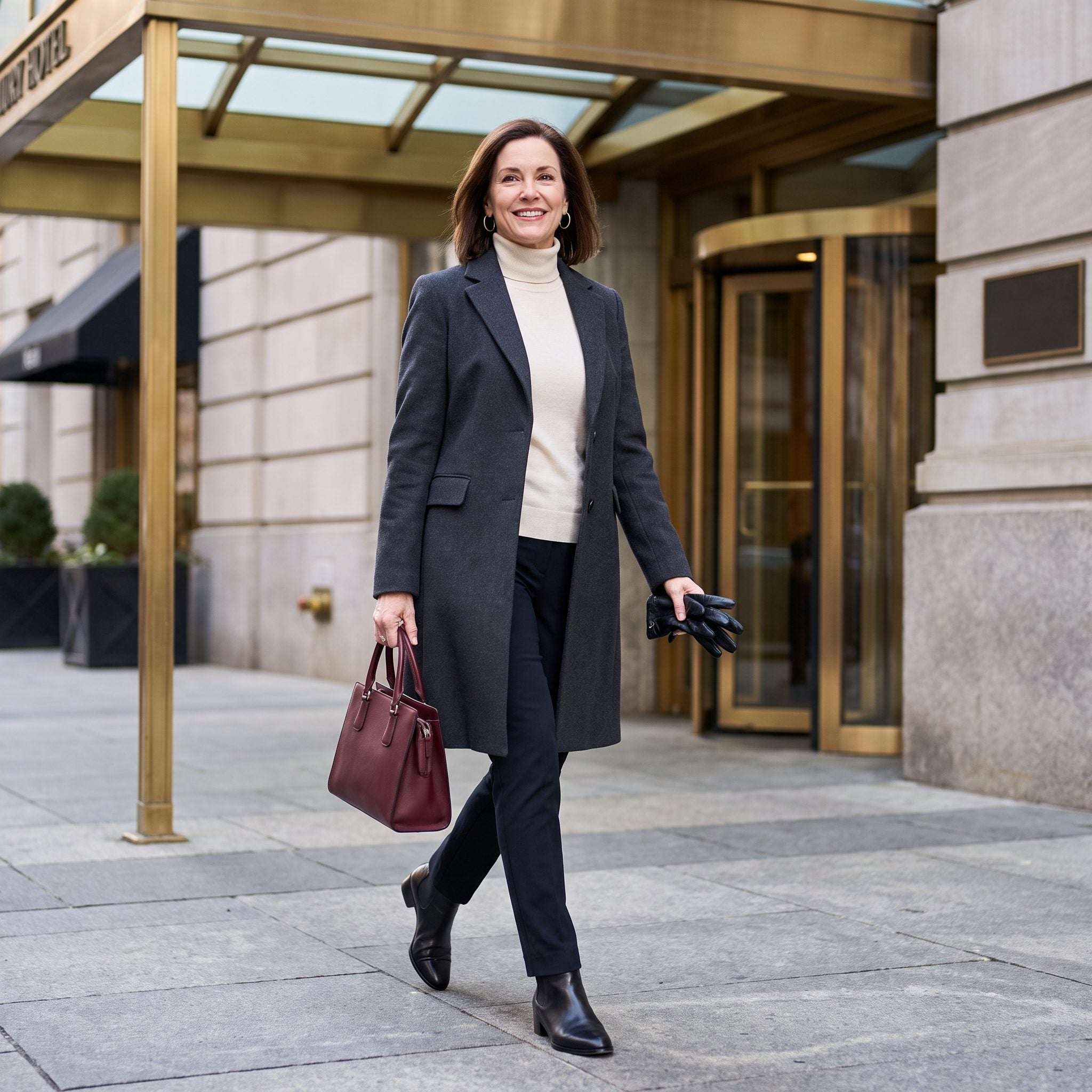 Keep Coat and Bag Straps From Crushing Each Other