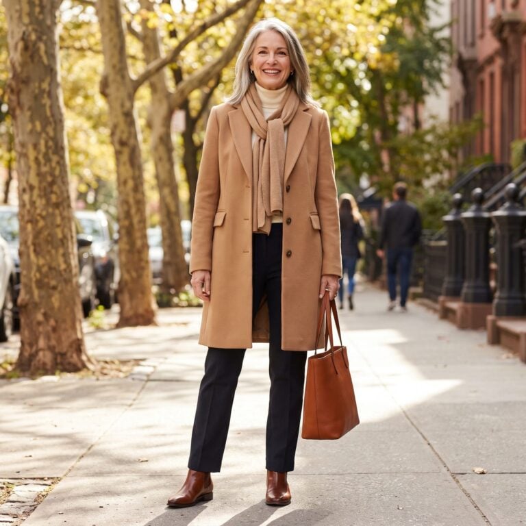 32 Trending Layered Fall Outfits for Women Over 50 That Make Basic Clothes Look Surprisingly Expensive