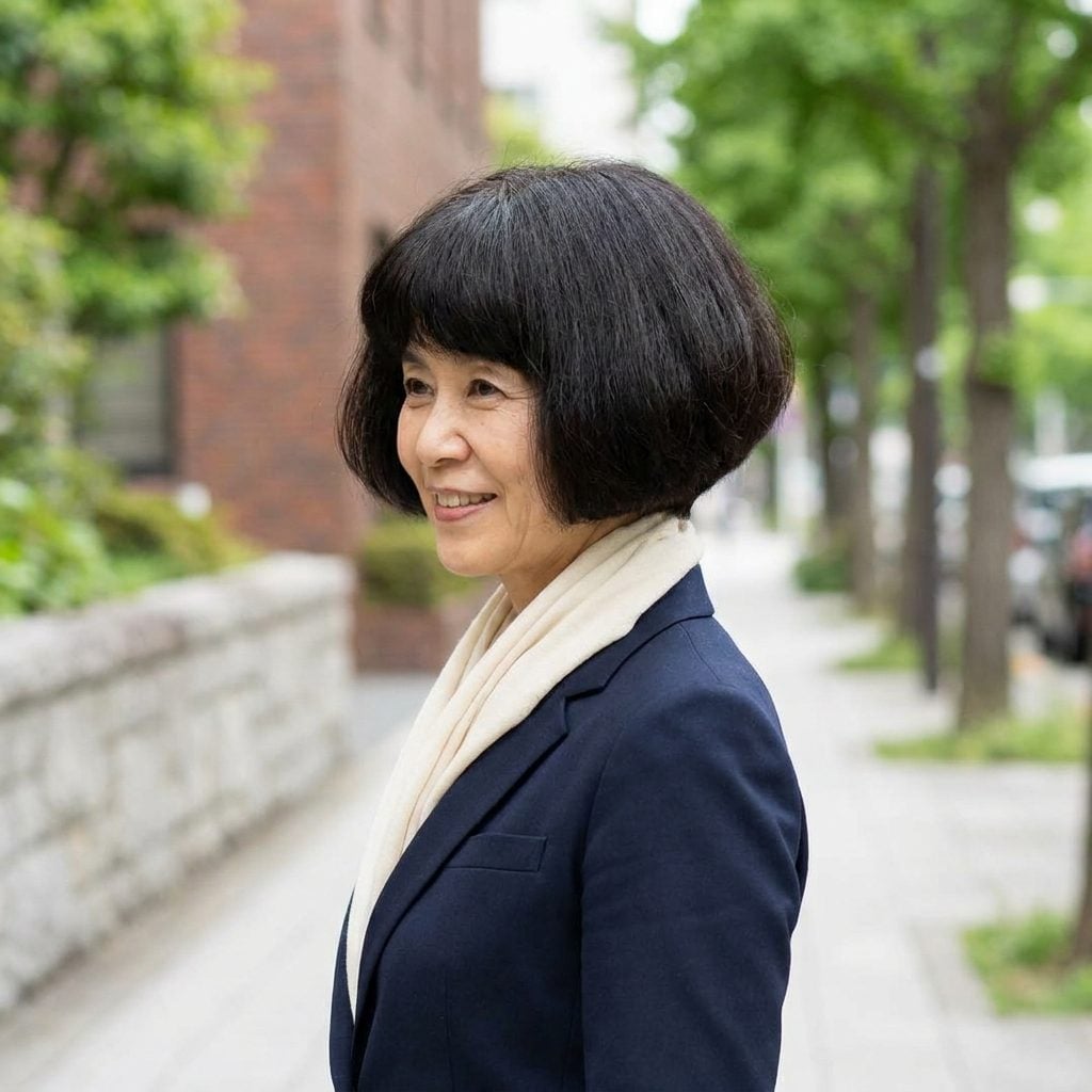 The Layerless Thick-Hair Bob That Turns Blocky