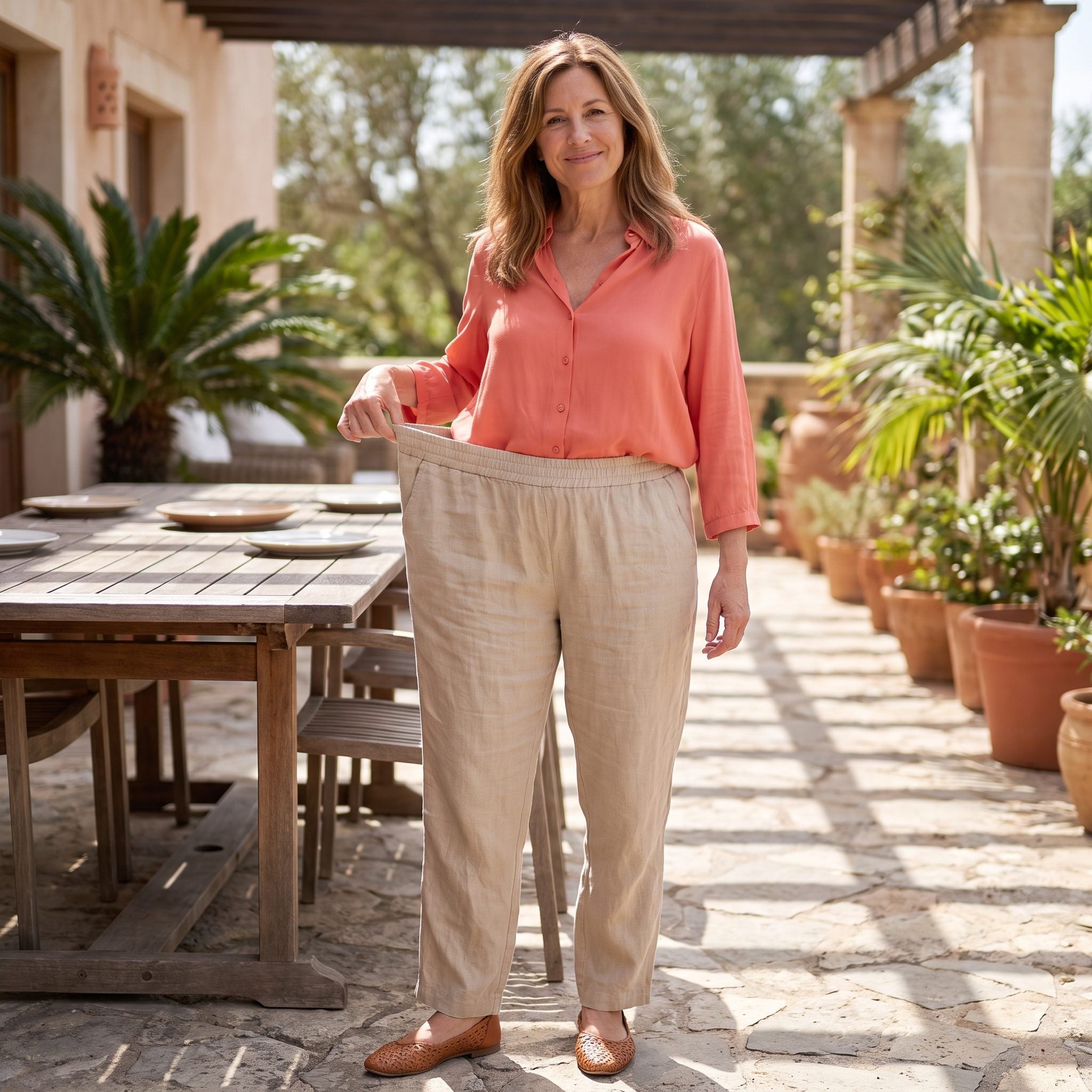 Linen Trousers With an Overly Tight Elastic Waist