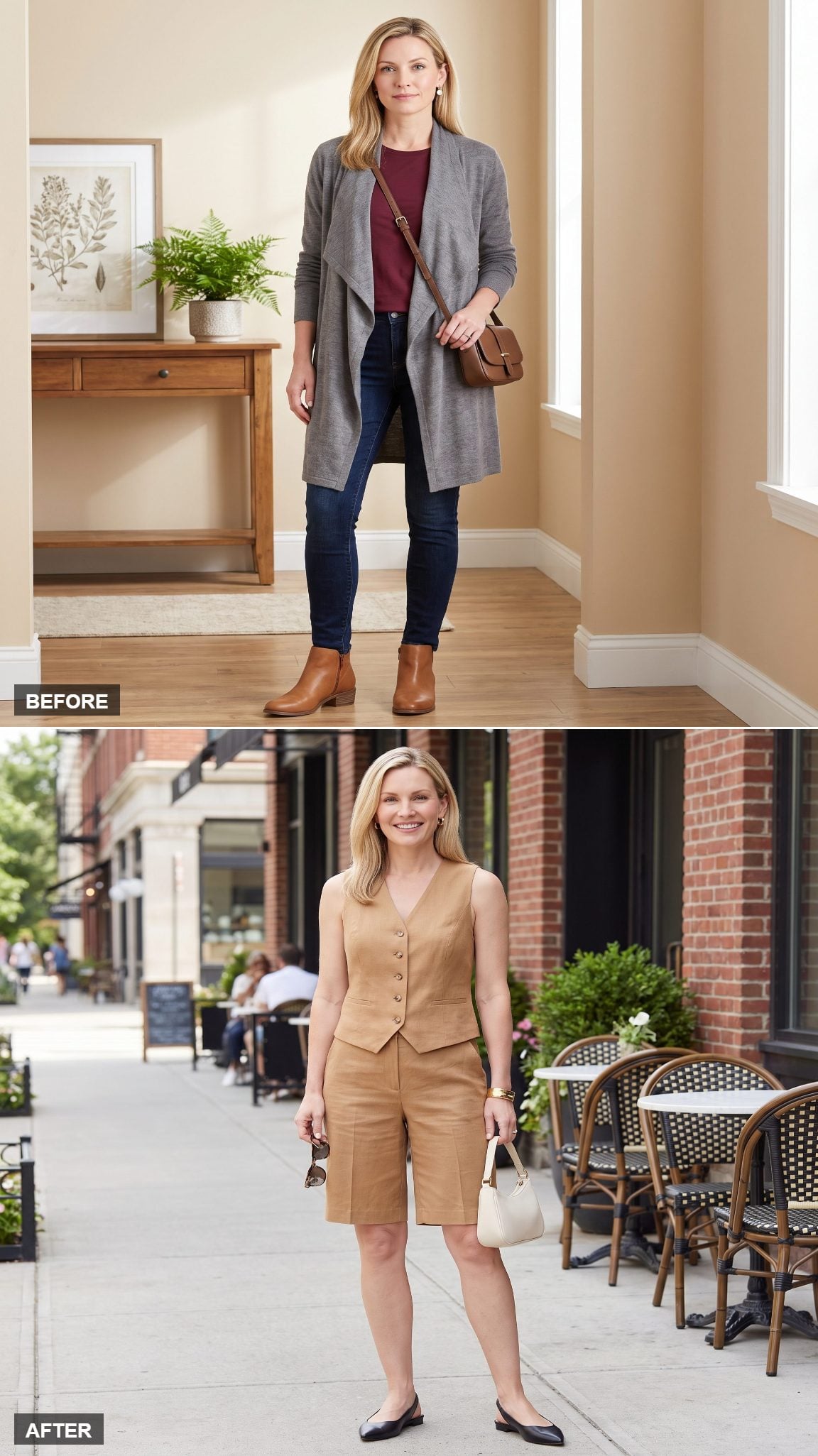 A Linen Waistcoat and Bermuda Shorts for the Days It's Actually Hot