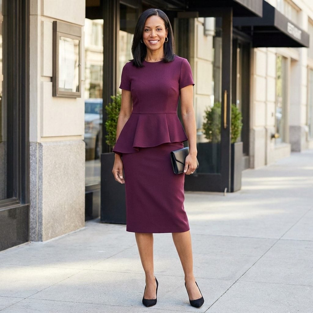 The Low-Slung Peplum Widening Your Hip Line