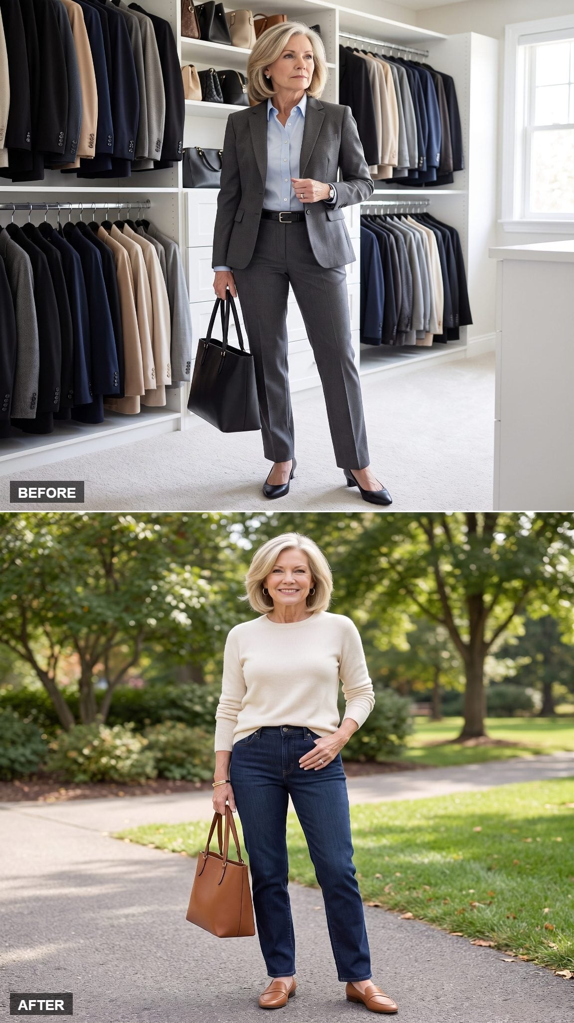 Modern Denim Reset for a Woman Off the Clock