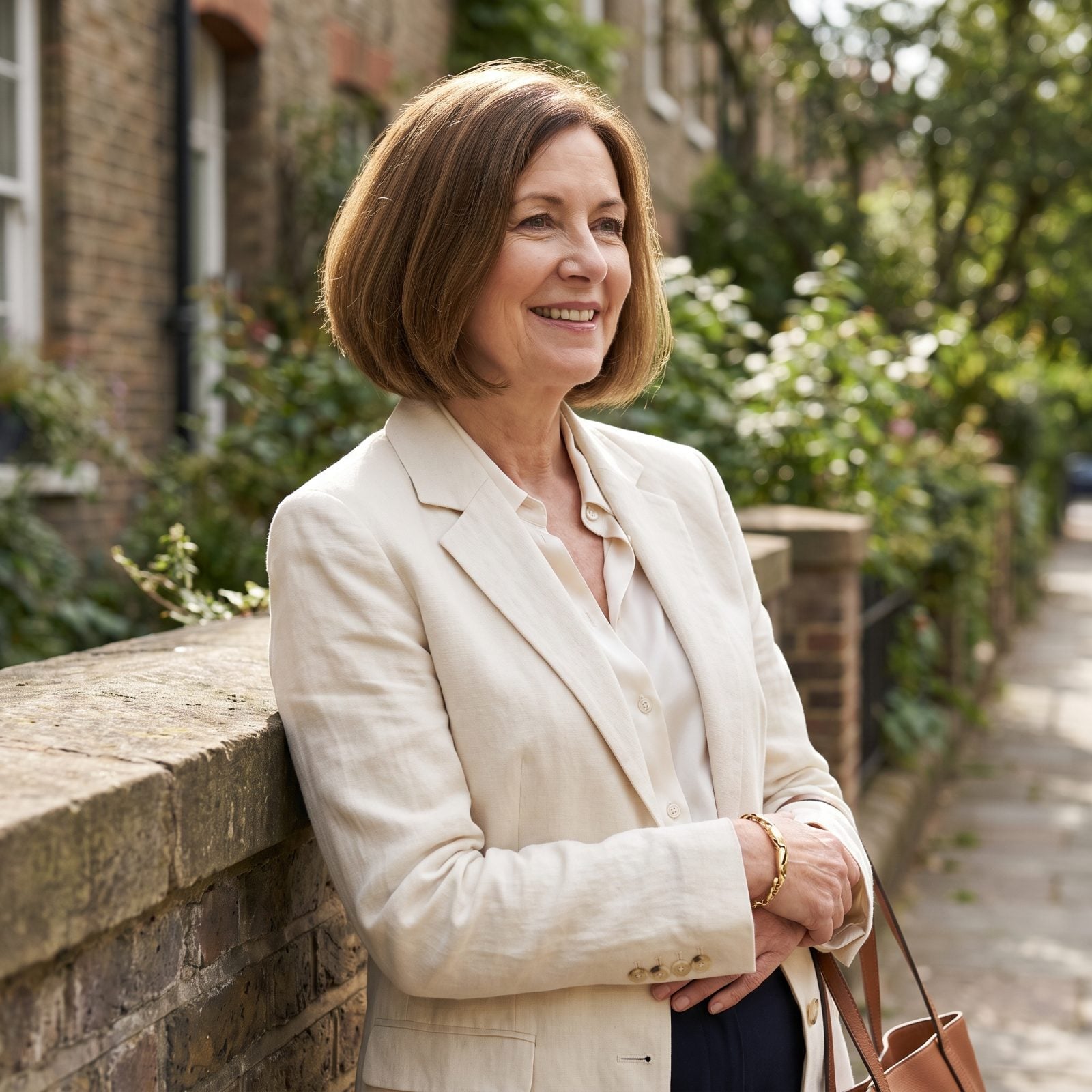 Neck-Length Bob With a Rounded Back Silhouette