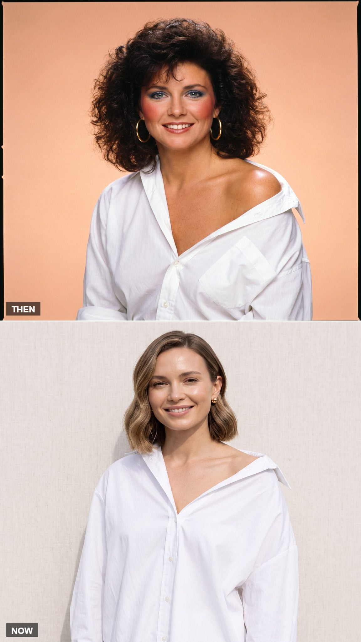 The Off-the-Shoulder White Shirt