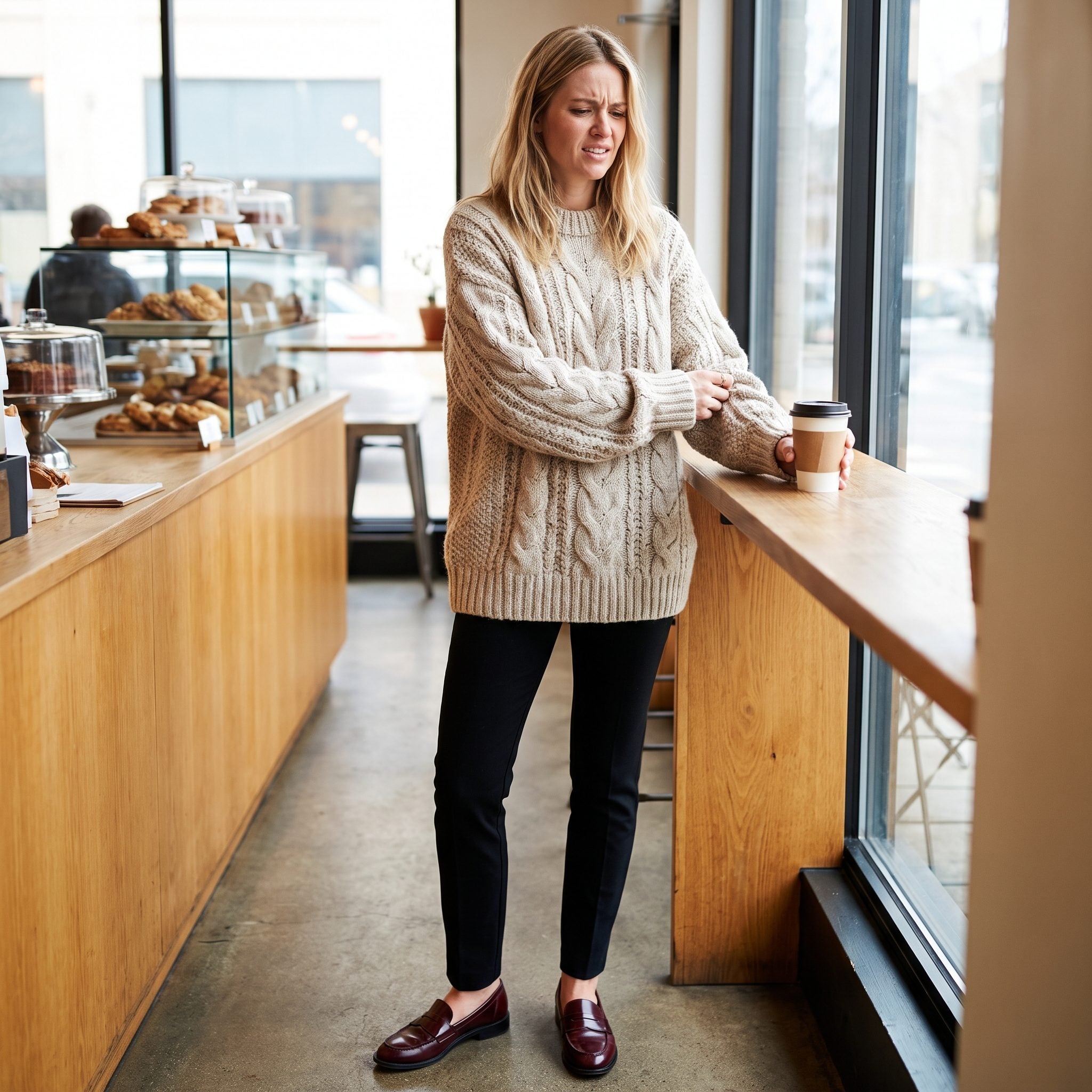 The Oversized Sweater That Swallows Your Hands