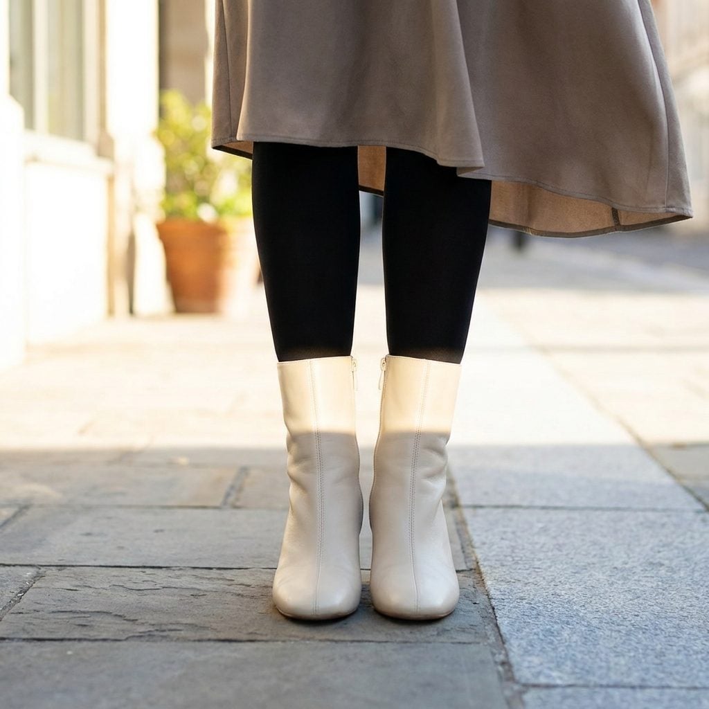 Pale Boots, Dark Tights, and the Guillotine at Your Ankle