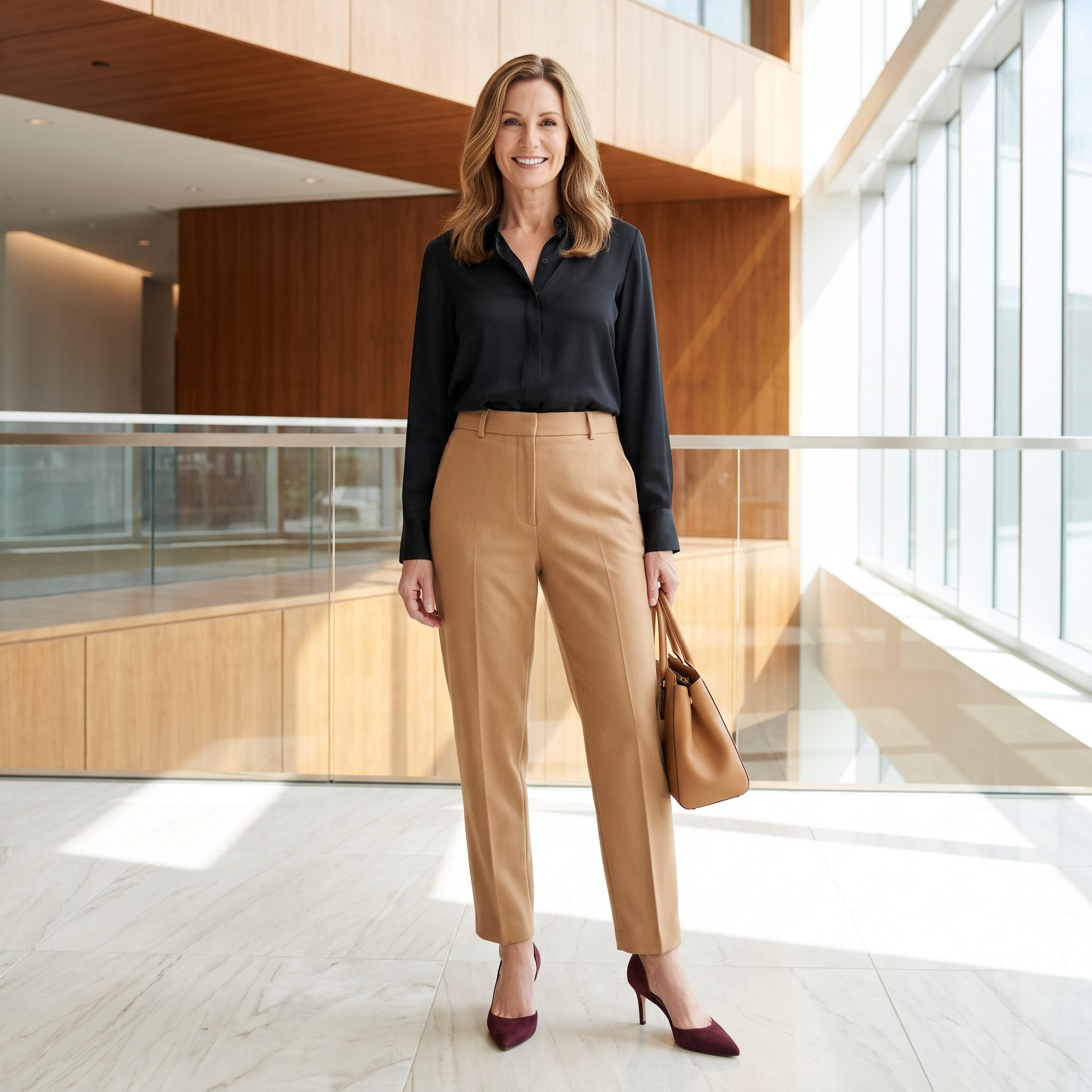 Peg-Leg Trousers + D'Orsay Pumps