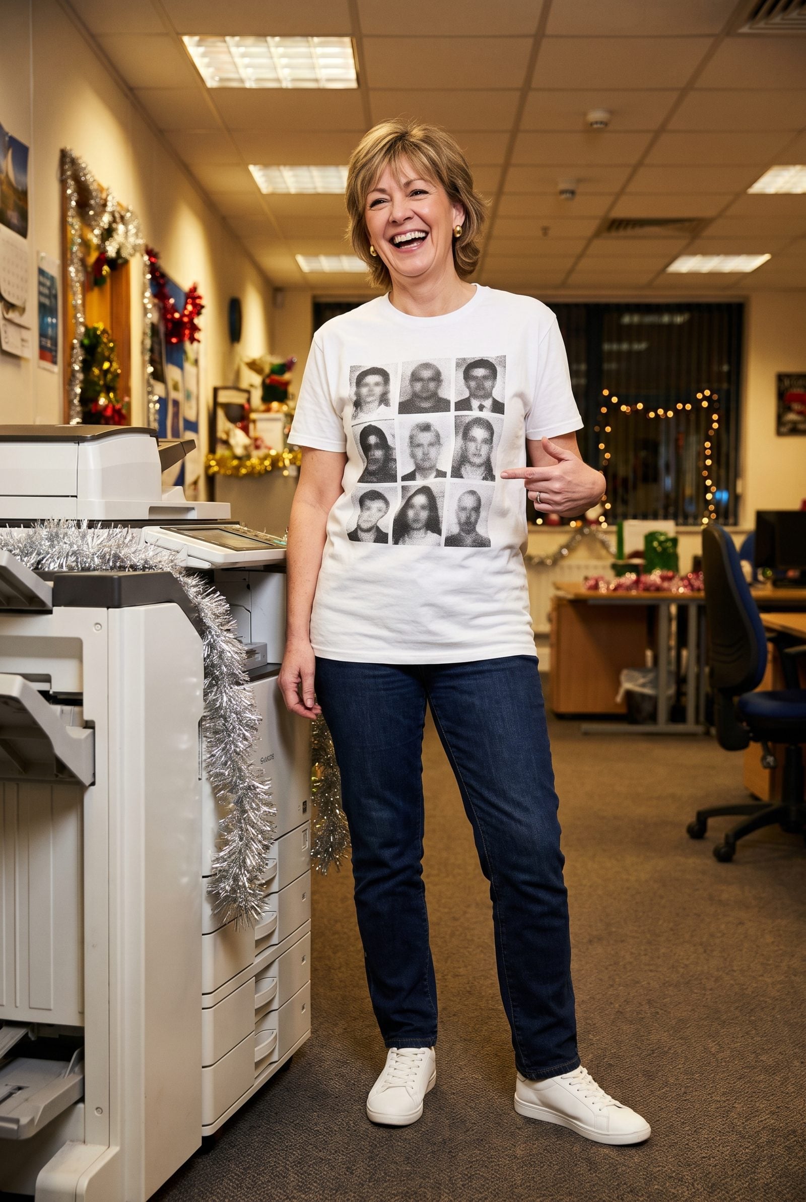 The Photocopied-Face T-Shirt Made From Coworker Pictures