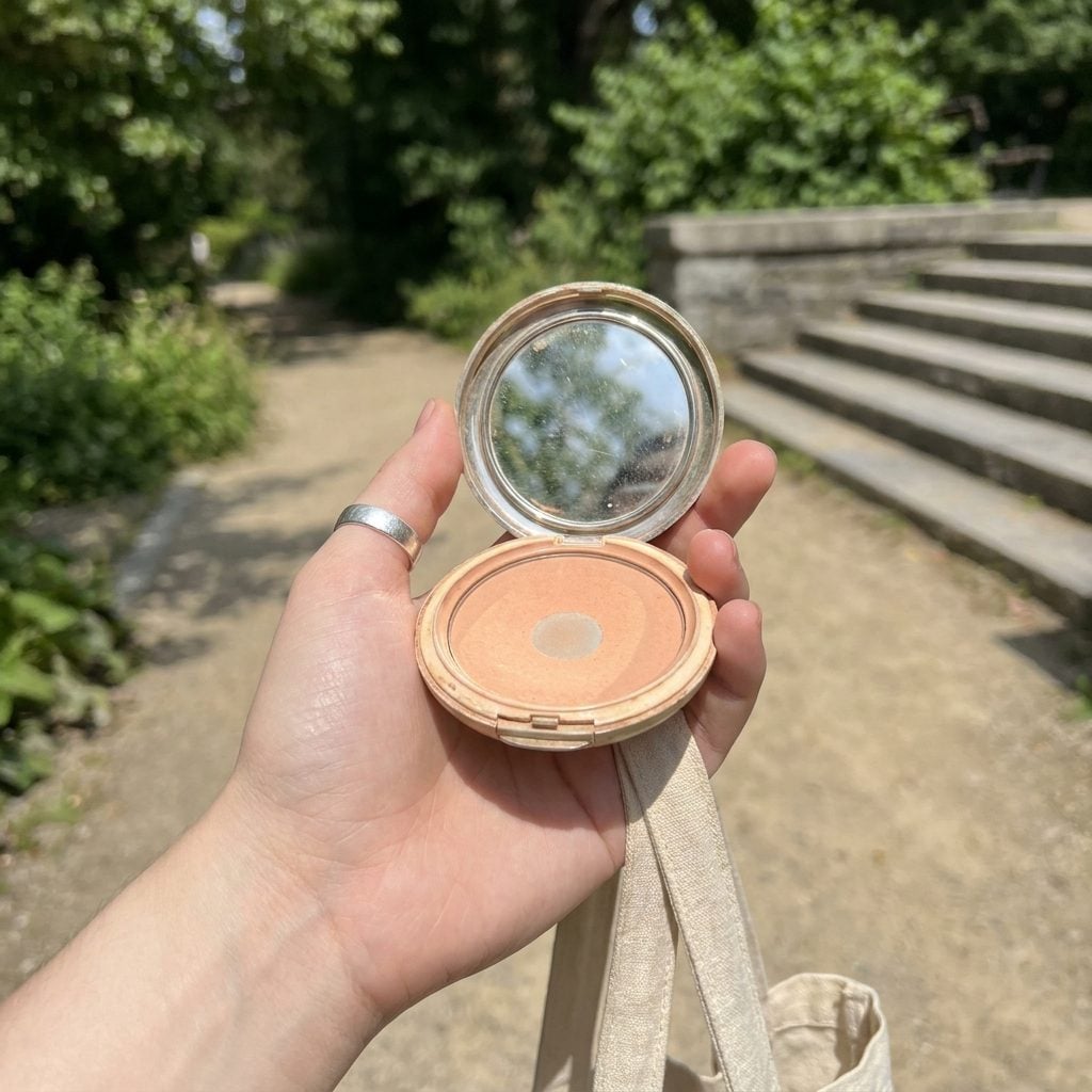 A Pressed Powder Compact, About $8