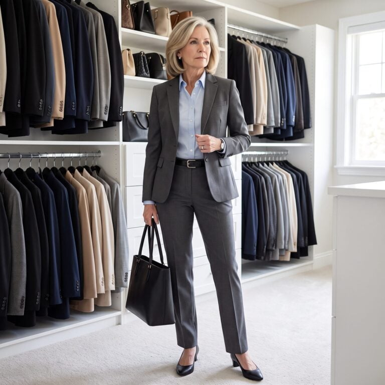 She Retired and Realized Her Entire Closet Said “Conference Room” — AI Rewrote It in 38 Looks — Before