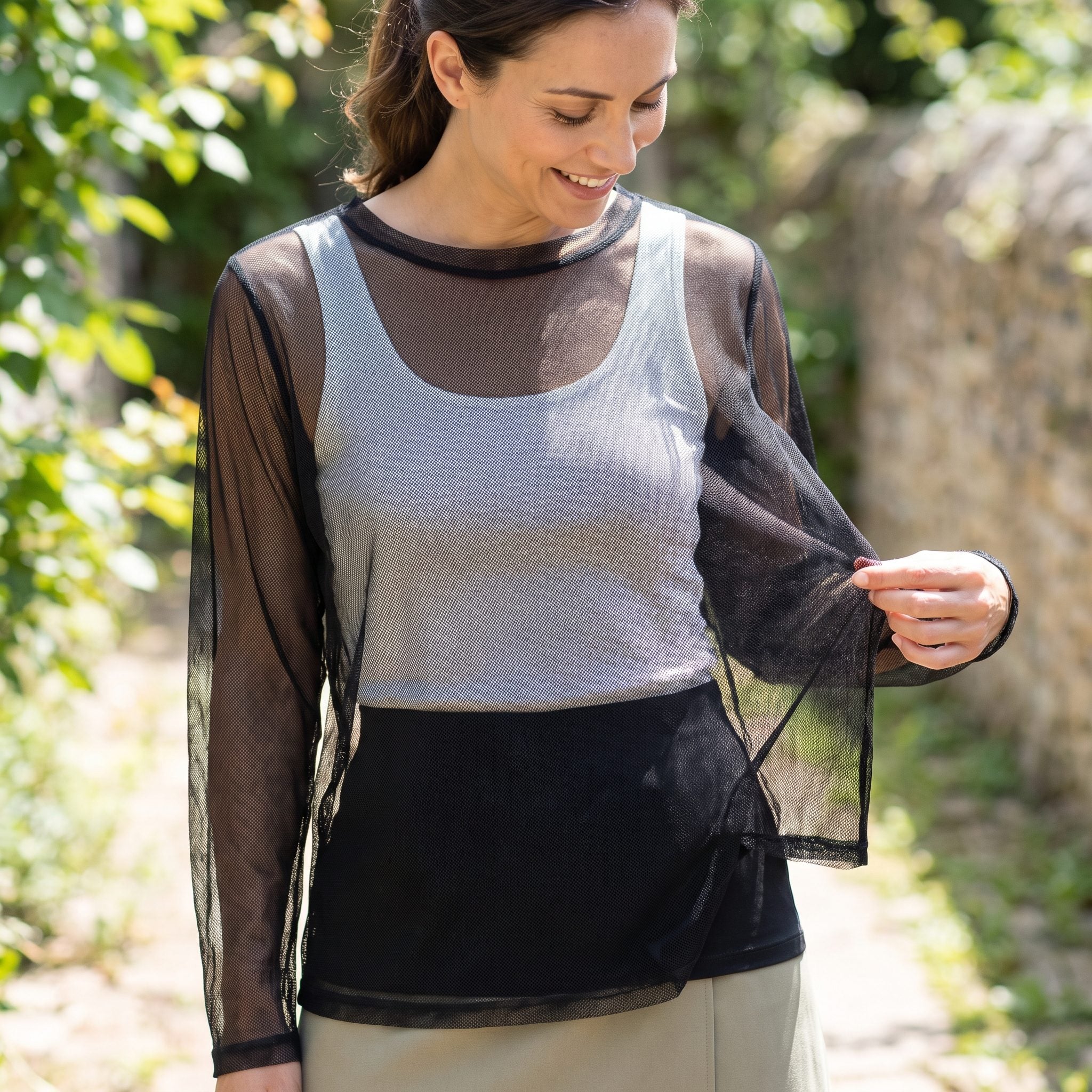 The Sheer Mesh Top You Need a Plan For