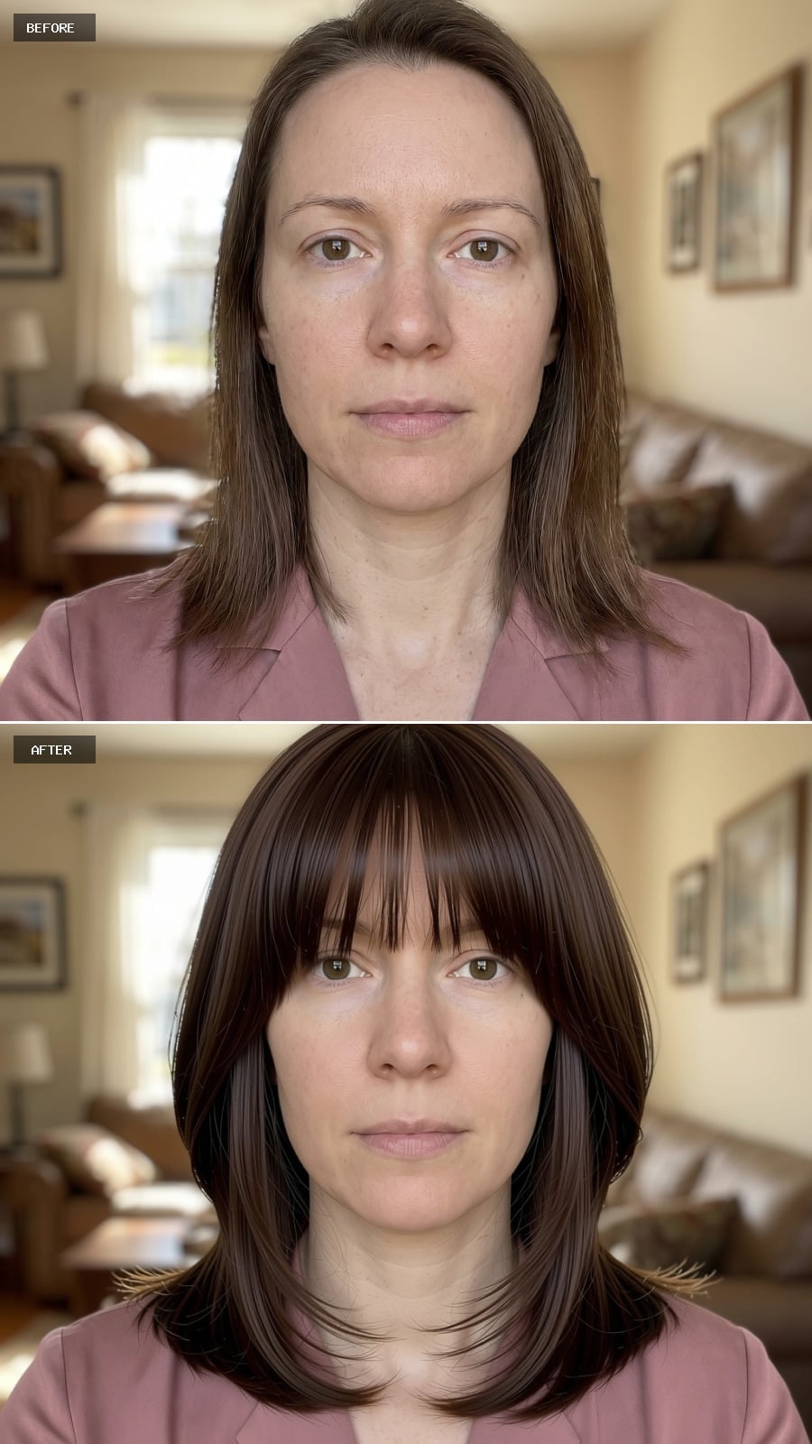 Espresso Bob with a Brow-Skimming Fringe