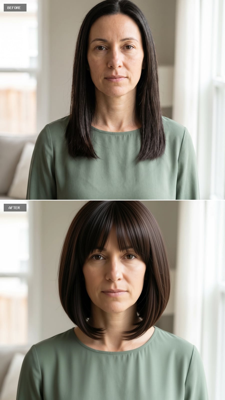 One Blunt Fringe, One Bob, and a Long Face Finally Has a Ceiling