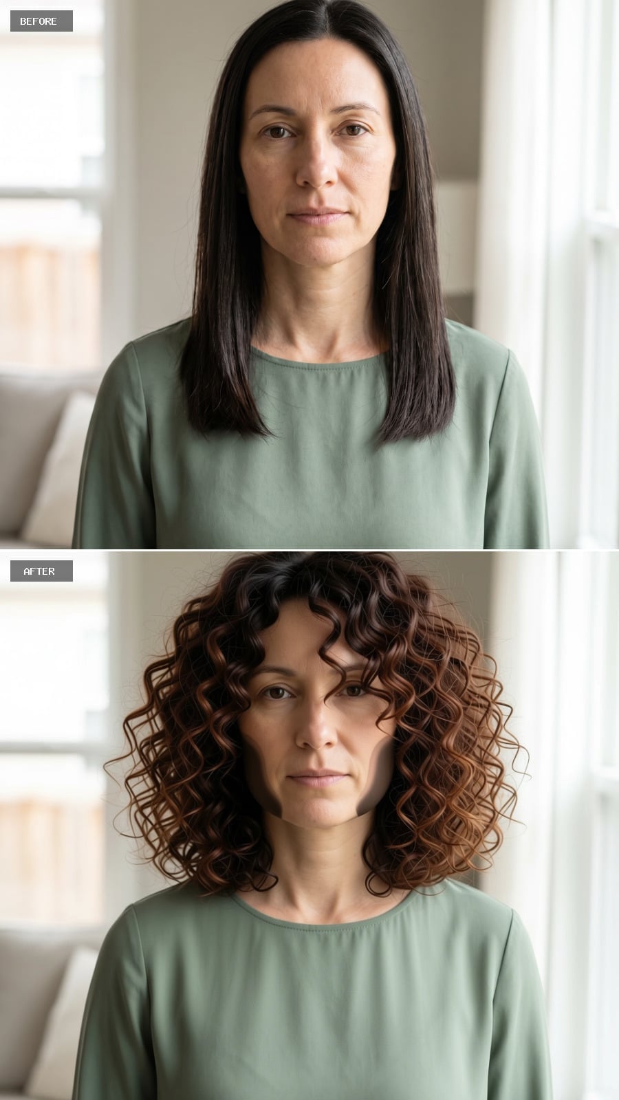 Curls With Volume at the Sides That Give a Long Face Exactly What It's Been Missing