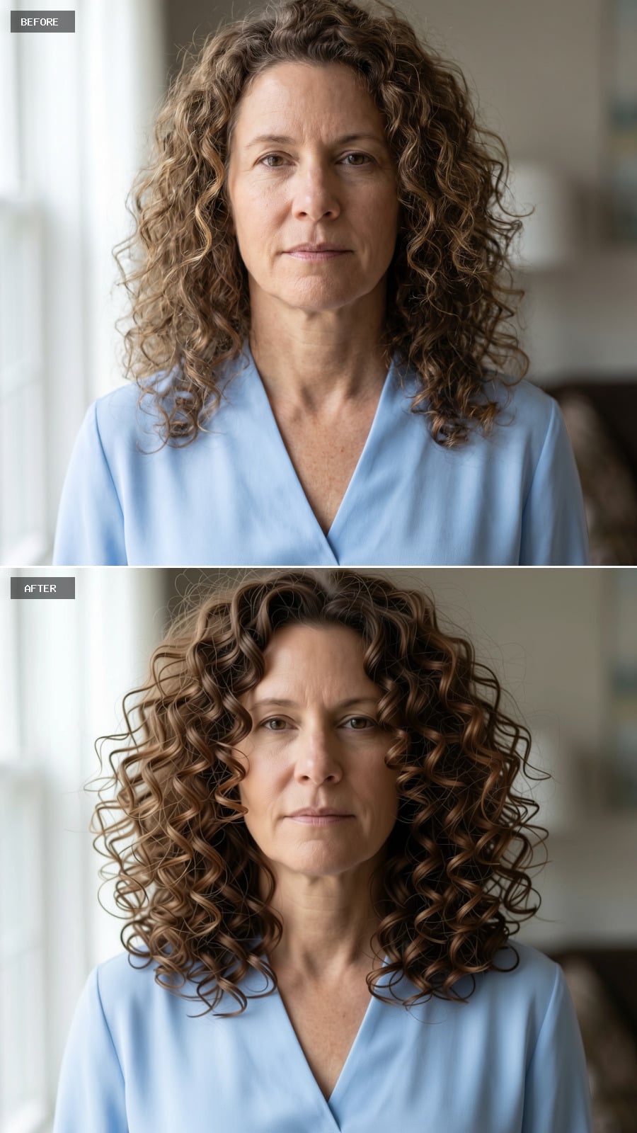 Curls That Stopped Spreading and Started Framing the Face