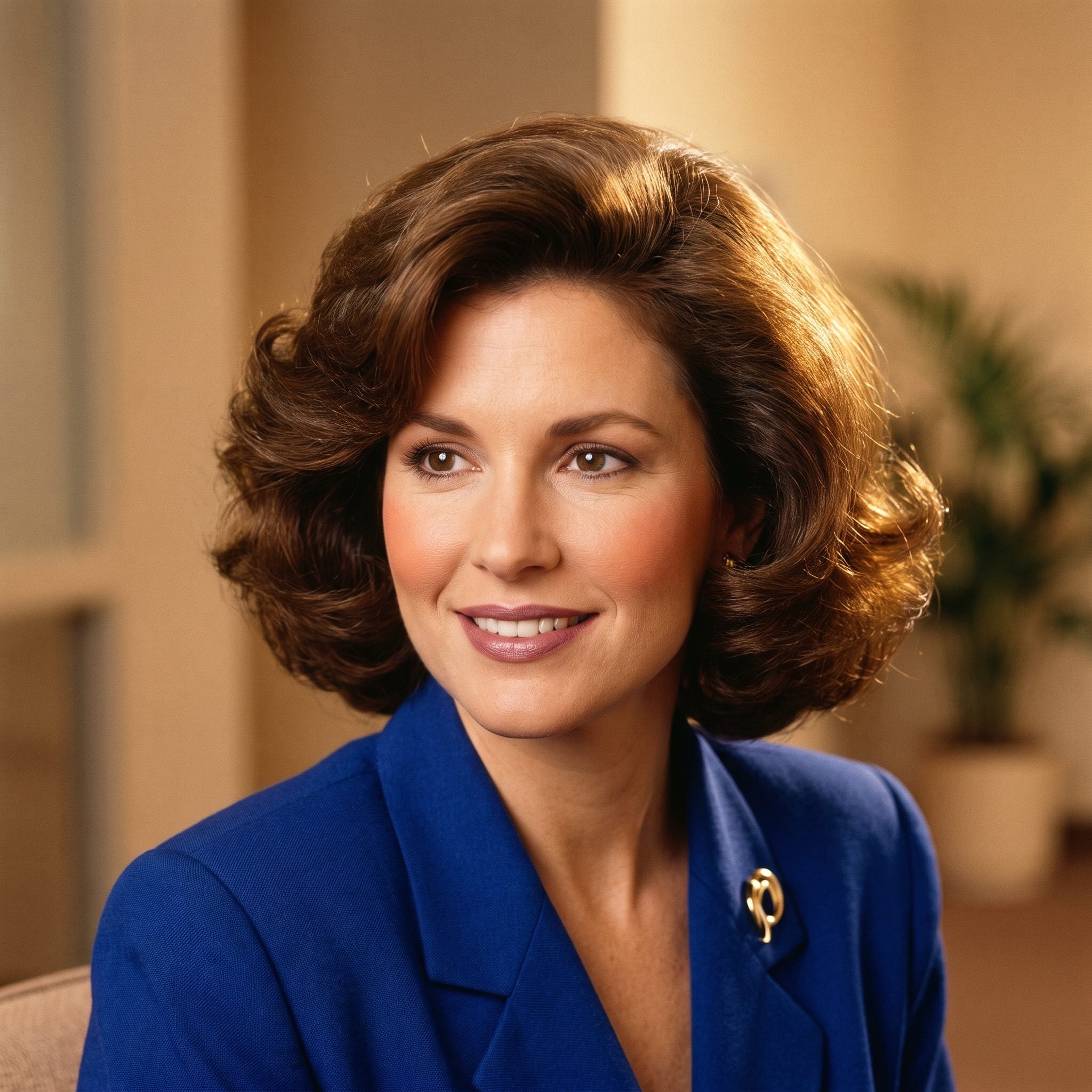 Shoulder-Length Hair Blown Out Until the Shape Could Survive the Workday